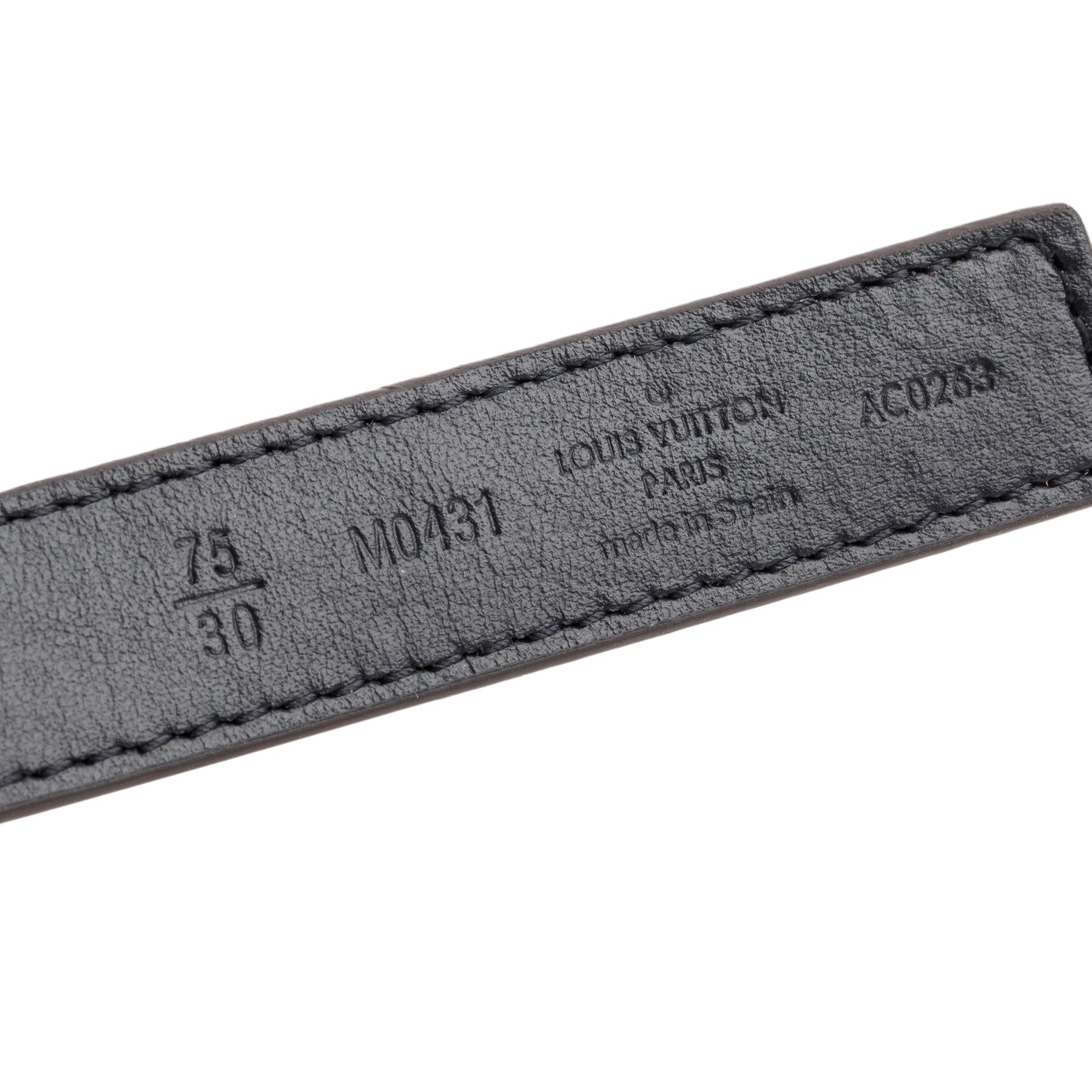Louis Vuitton 2023 Mini Monogram LV Initials Belt 75 30 w/ Box & Receipt