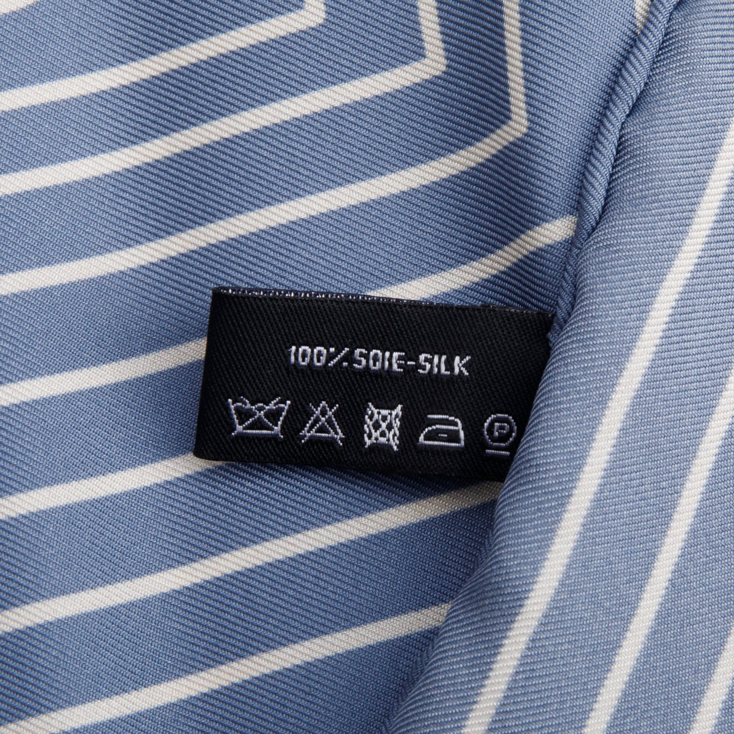 Chanel Blue Silk CC Logo Square Scarf w/ Box