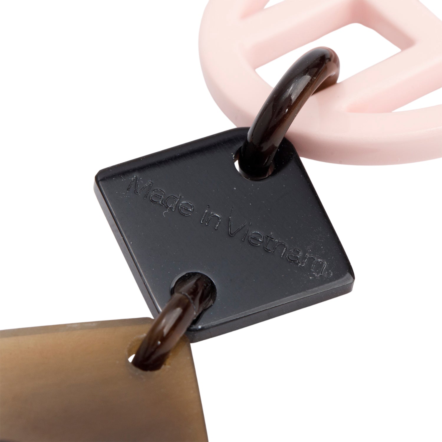 Hermes Horn & Laquered Hava Station Necklace