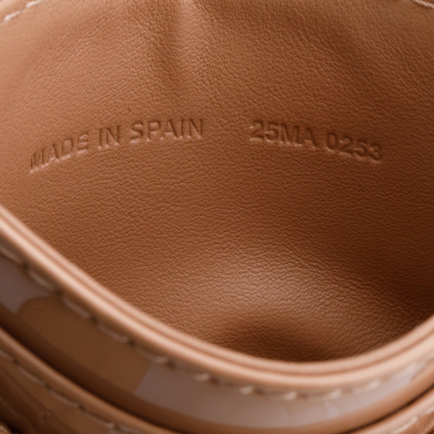 Christian Dior 2023 Beige Patent Cannage Lady Dior Card Holder w/ Box