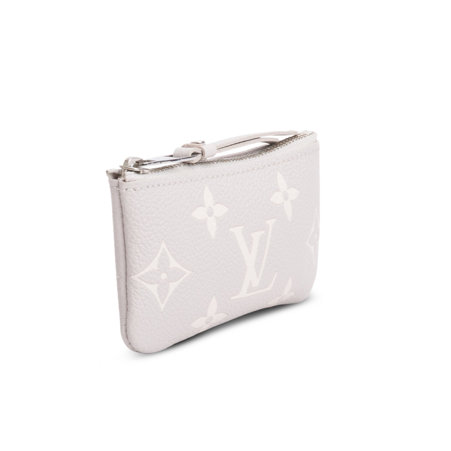 Louis Vuitton 2024 Grey Empreinte Monogram Giant Key Pouch w/ Box