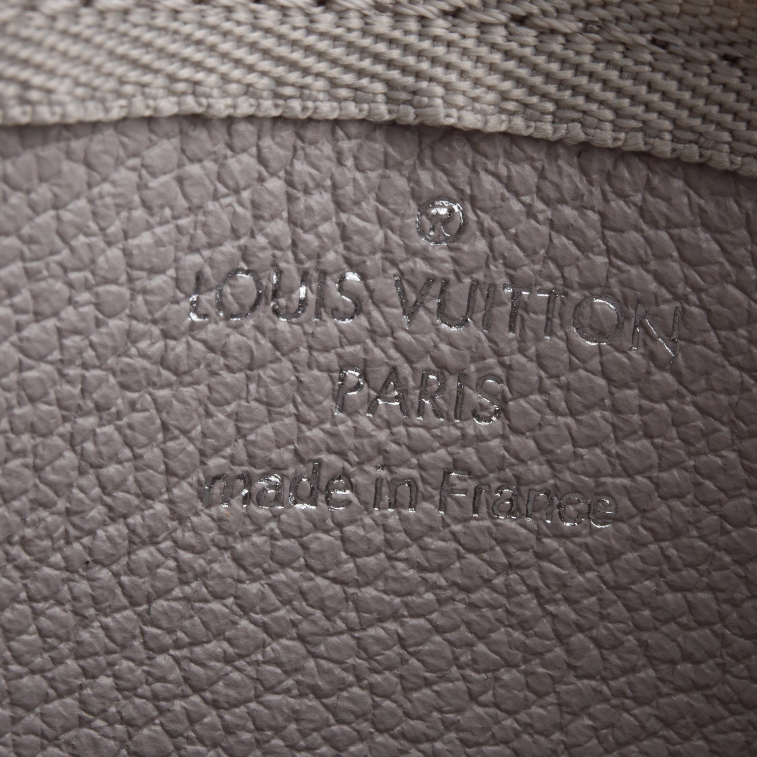 Louis Vuitton 2024 Grey Empreinte Monogram Giant Key Pouch w/ Box