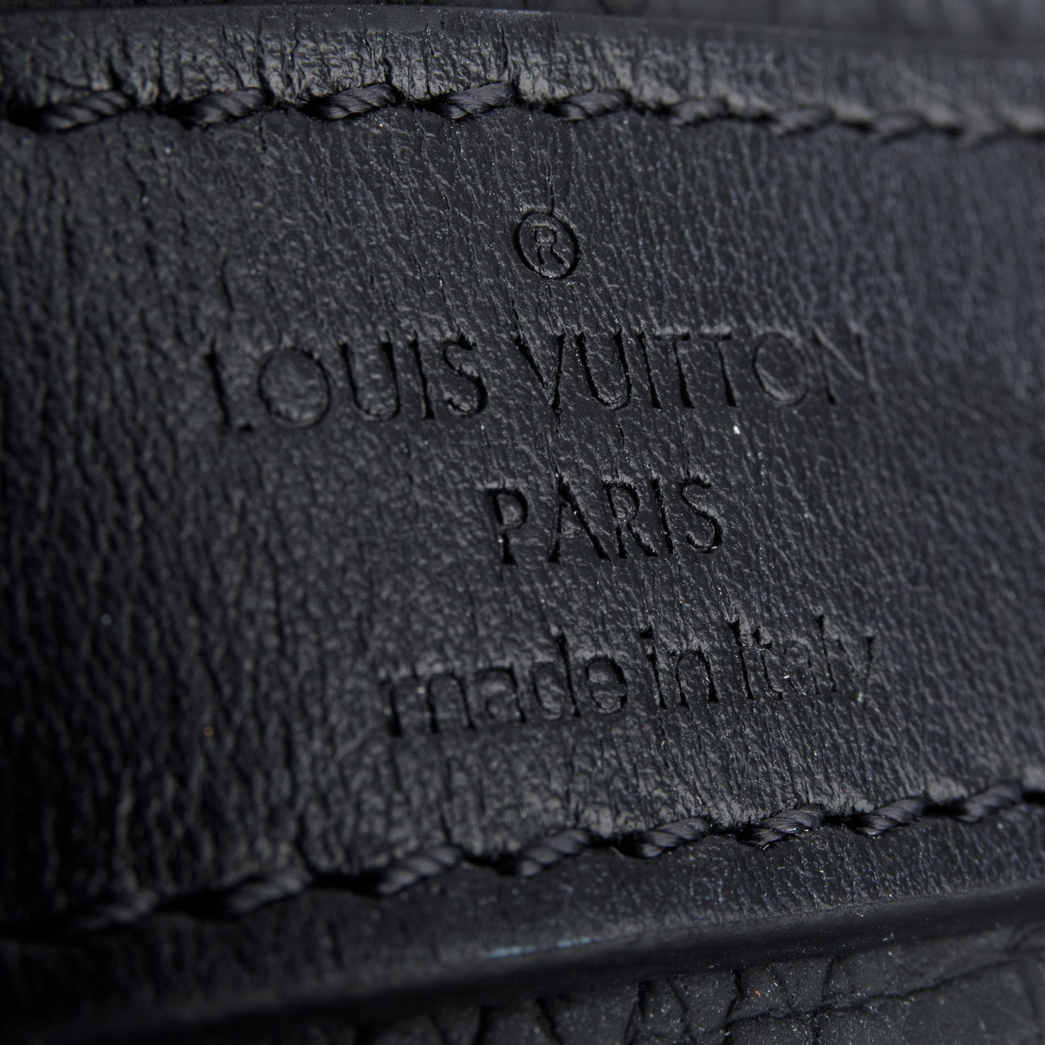 Louis Vuitton Black Monogram Taurillon Embossed Leather Keepall Bandouliere 50 w/ Box