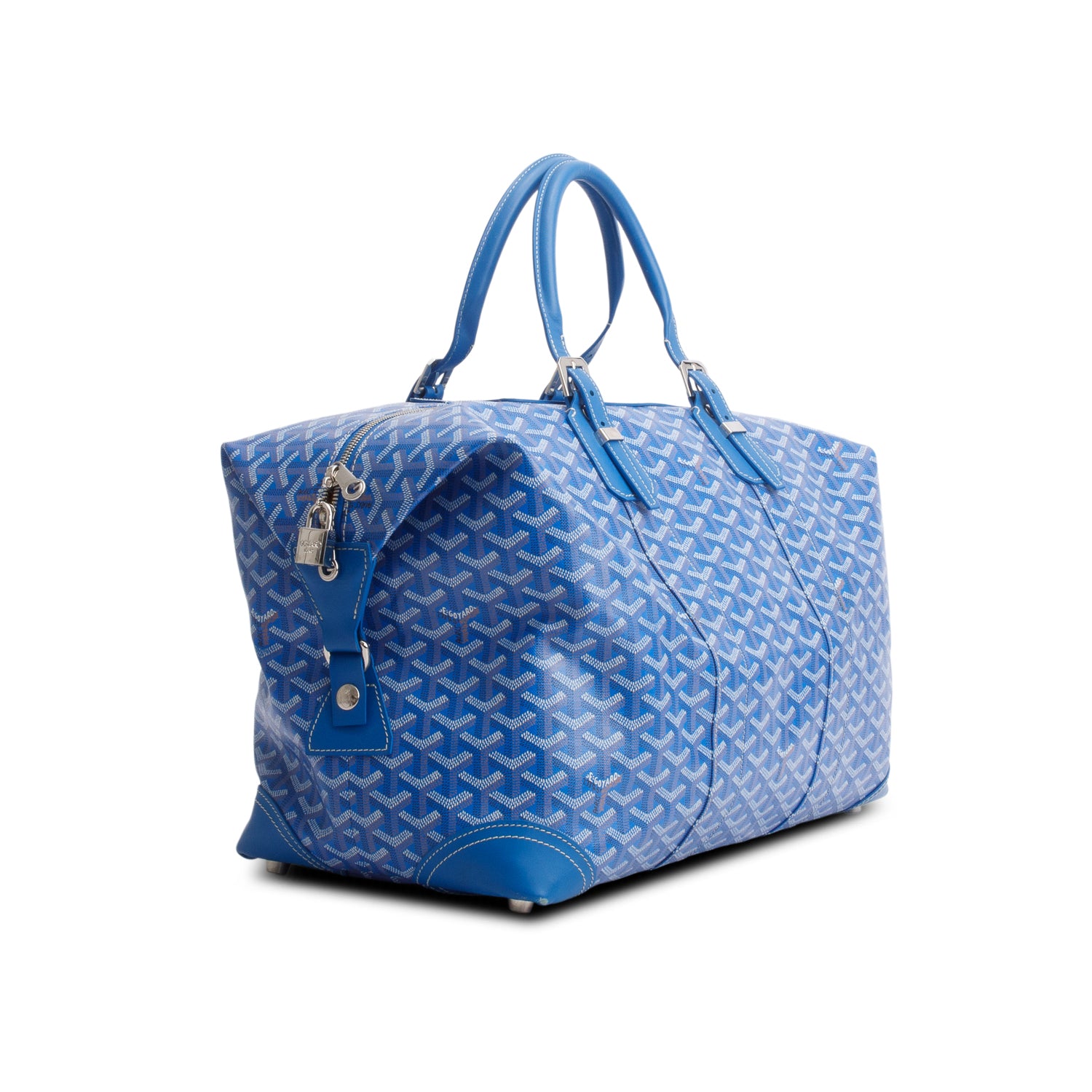 Goyard 2024 Blue Monogram Canvas Boeing 45 Duffle Bag