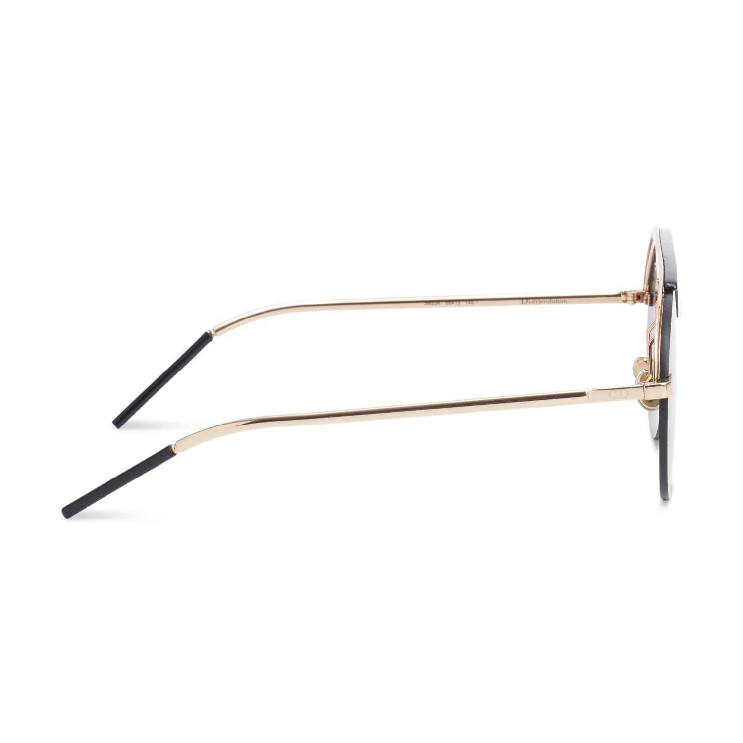 Christian Dior 2M22K Dio(r)evolution Black Aviator Sunglasses w/ Case