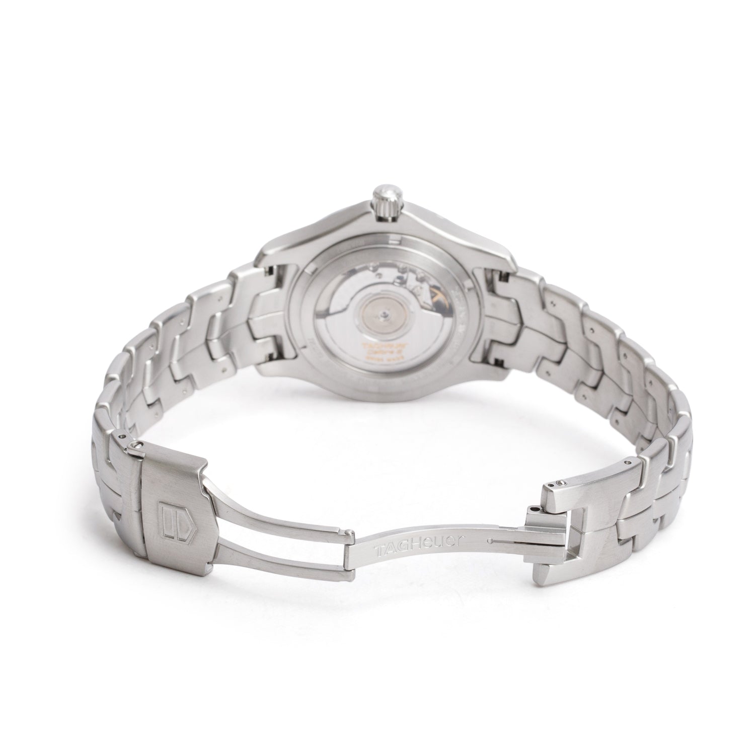 Tag Heuer Stainless Steel Link Calibre 6 39 MM Automatic Watch WJF211A w/ Papers