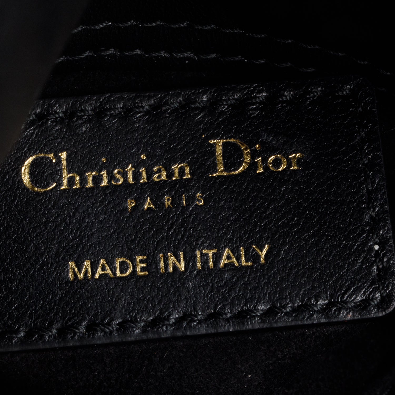 Christian Dior 2023 Black Lambskin Cannage Micro Lady Dior w/ Box, Strap & Authenticity Card