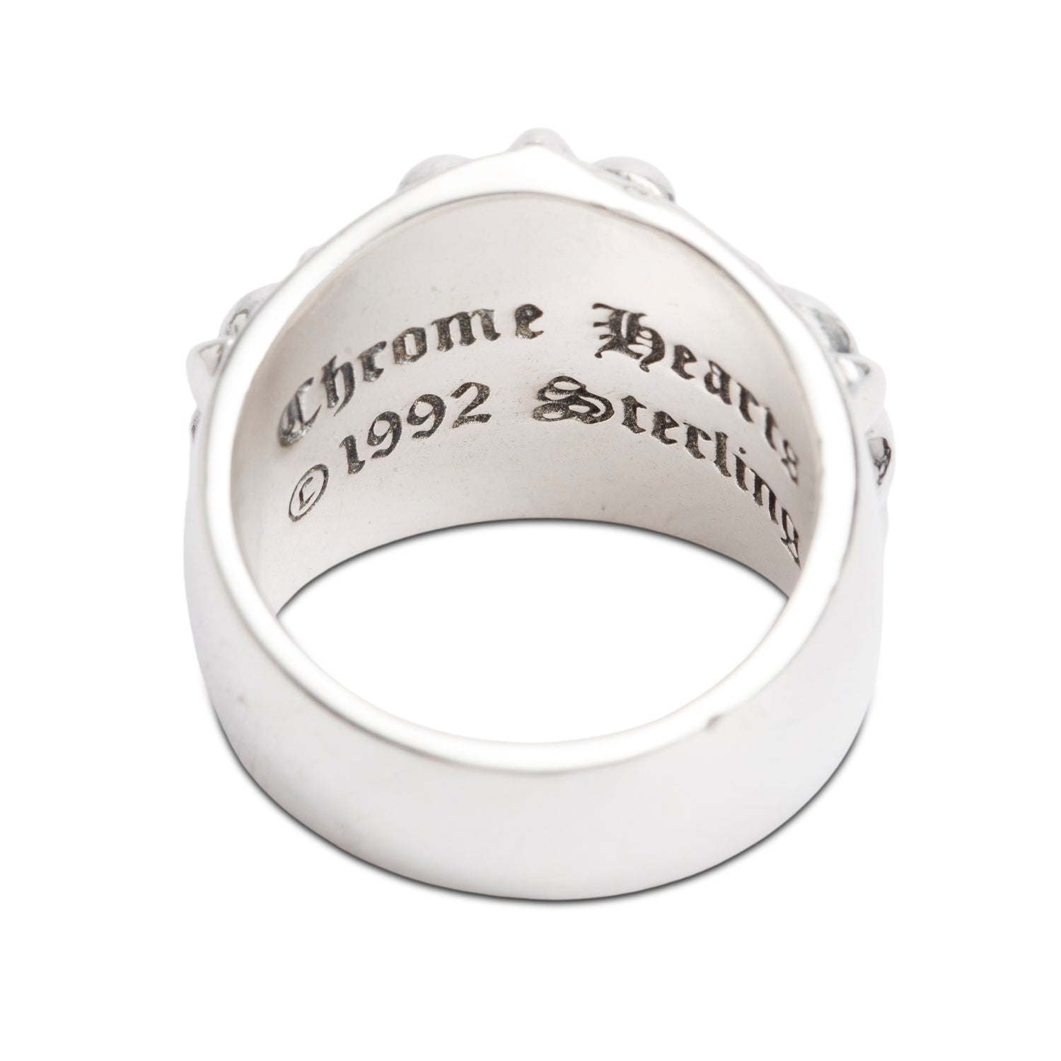 Chrome Hearts Sterling Silver Keeper Ring, Size 8.25