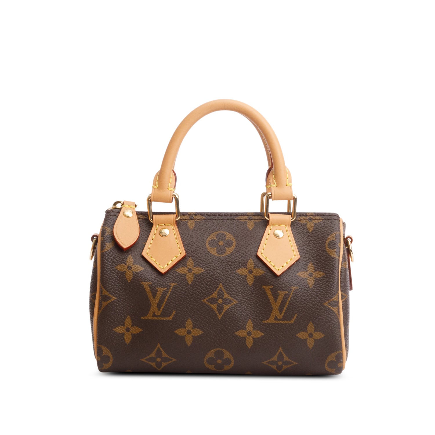 Louis Vuitton 2024 Monogram Nano Speedy Bandouliere w/ Box, Receipt & Strap