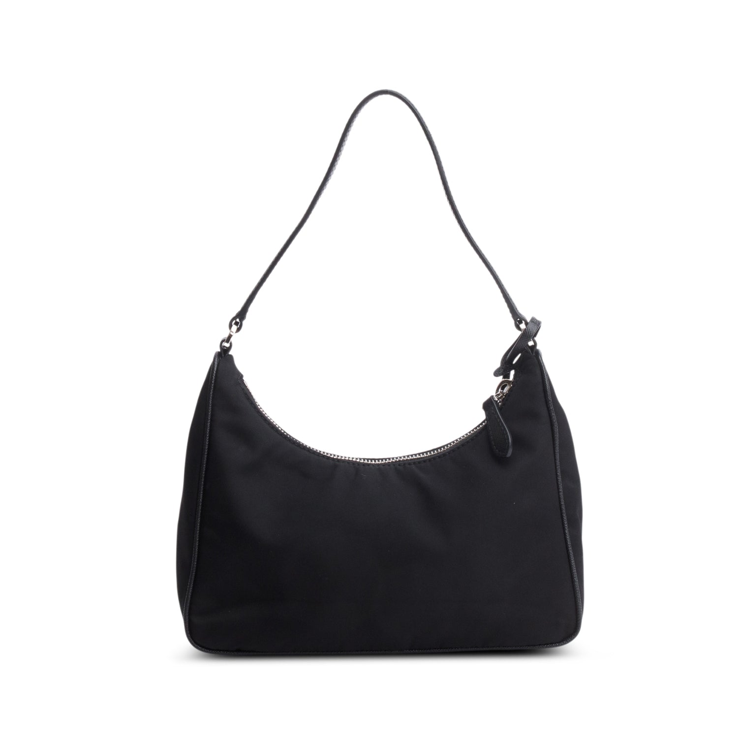 Prada 2024 Black Re-Edition 2005 Re-Nylon and Saffiano Mini Bag w/ Box & Receipt