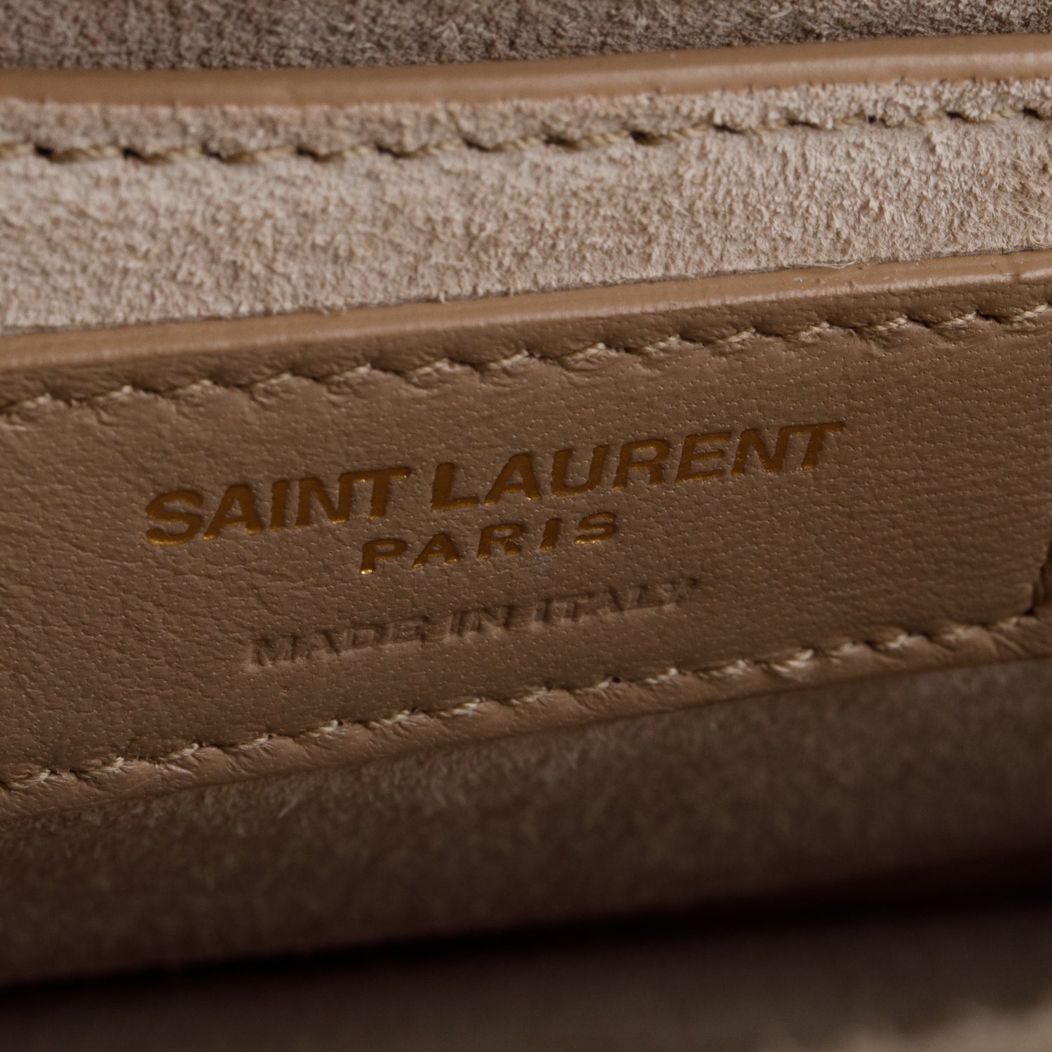 Saint Laurent 2021 Cream Smooth Calfskin Medium Monogram Sunset Satchel