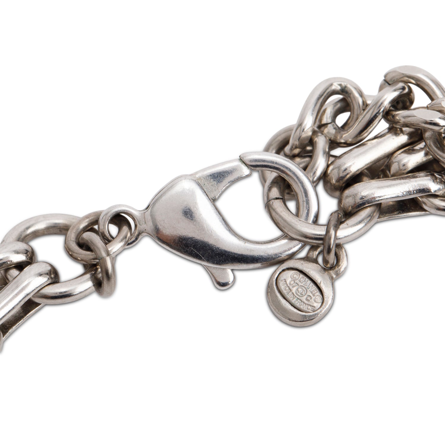 Chanel Palladium-Plated Faux Pearl, Enamel, Resin & Strass Travel Charms Necklace or Belt