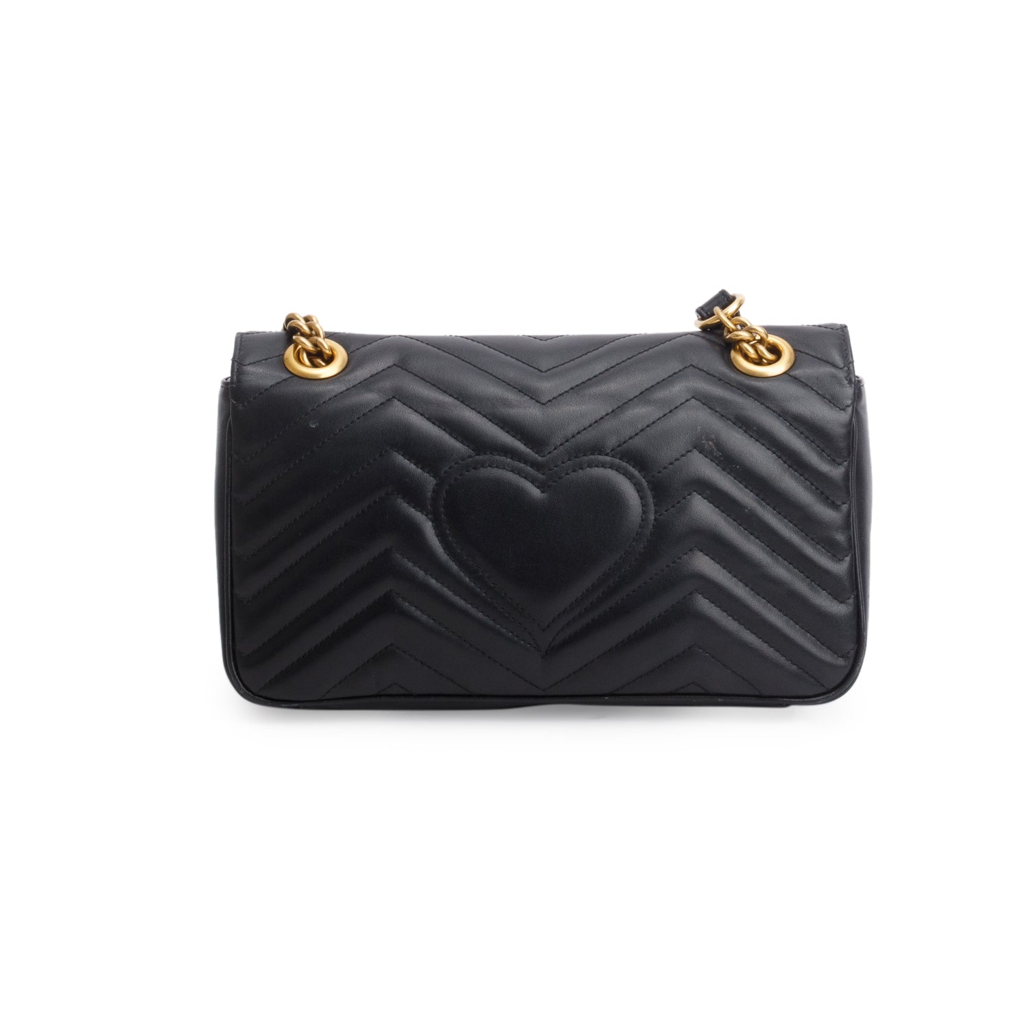 Gucci Black GG Marmont Matelasse Small Shoulder Bag w/ Box