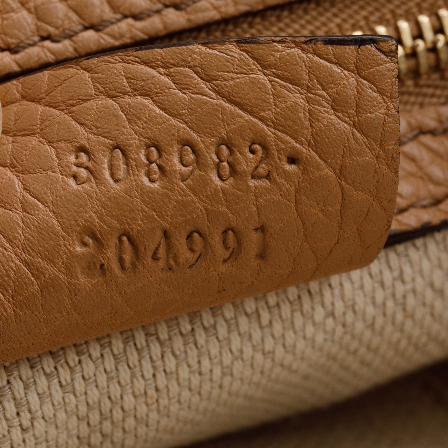 Gucci Brown Pebbled Calfskin Medium Soho Chain Shoulder Bag