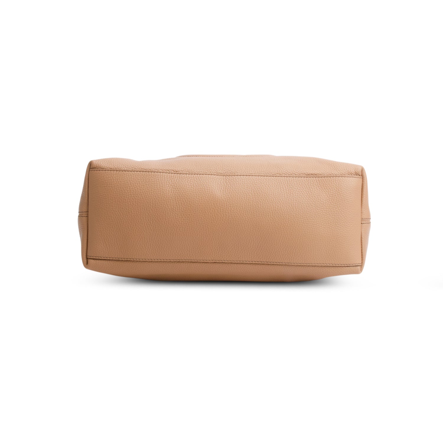 Gucci Brown Pebbled Calfskin Medium Soho Chain Shoulder Bag