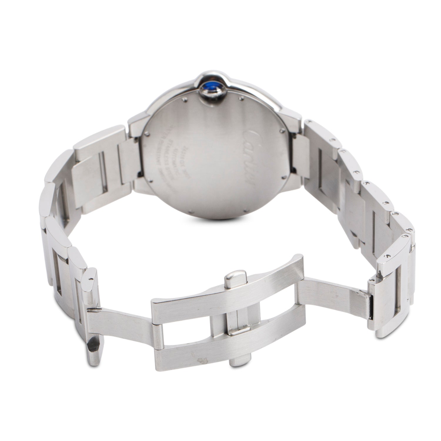 Cartier Stainless Steel Ballon Bleu de Cartier 42 MM Automatic Watch Silver Dial 3001 w/ Box & Papers