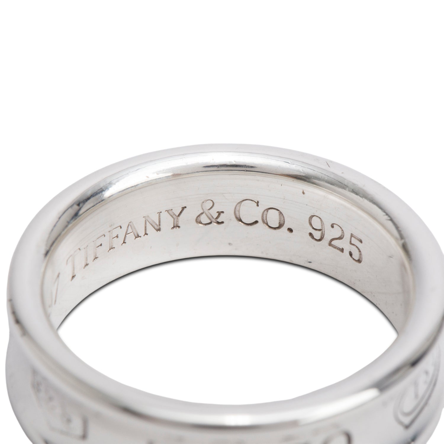 Tiffany & Co. Sterling Silver Medium 1837 Ring, Size 8.5