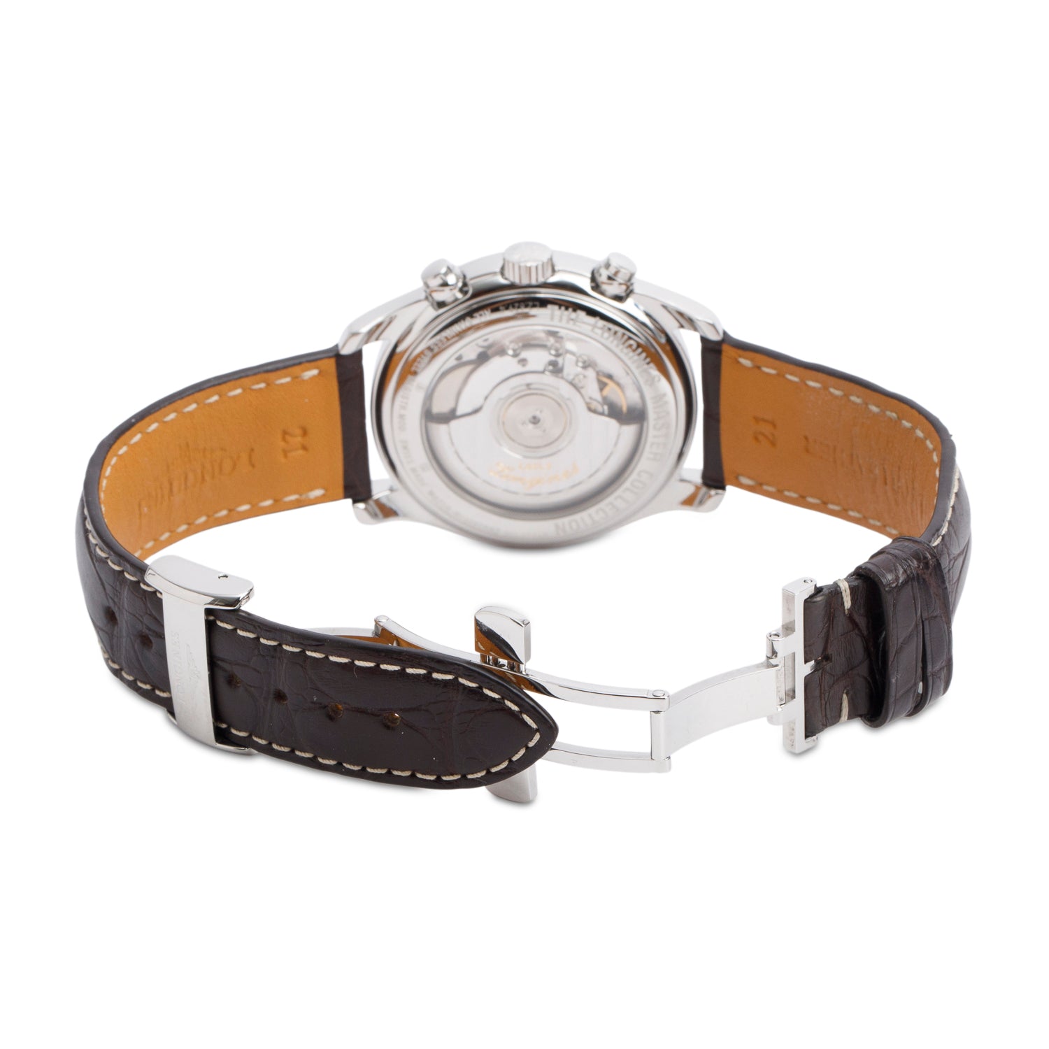 Longines Stainless Steel Master Collection 40 MM Chronograph Automatic Watch Silver Dial w/ Box & Papers