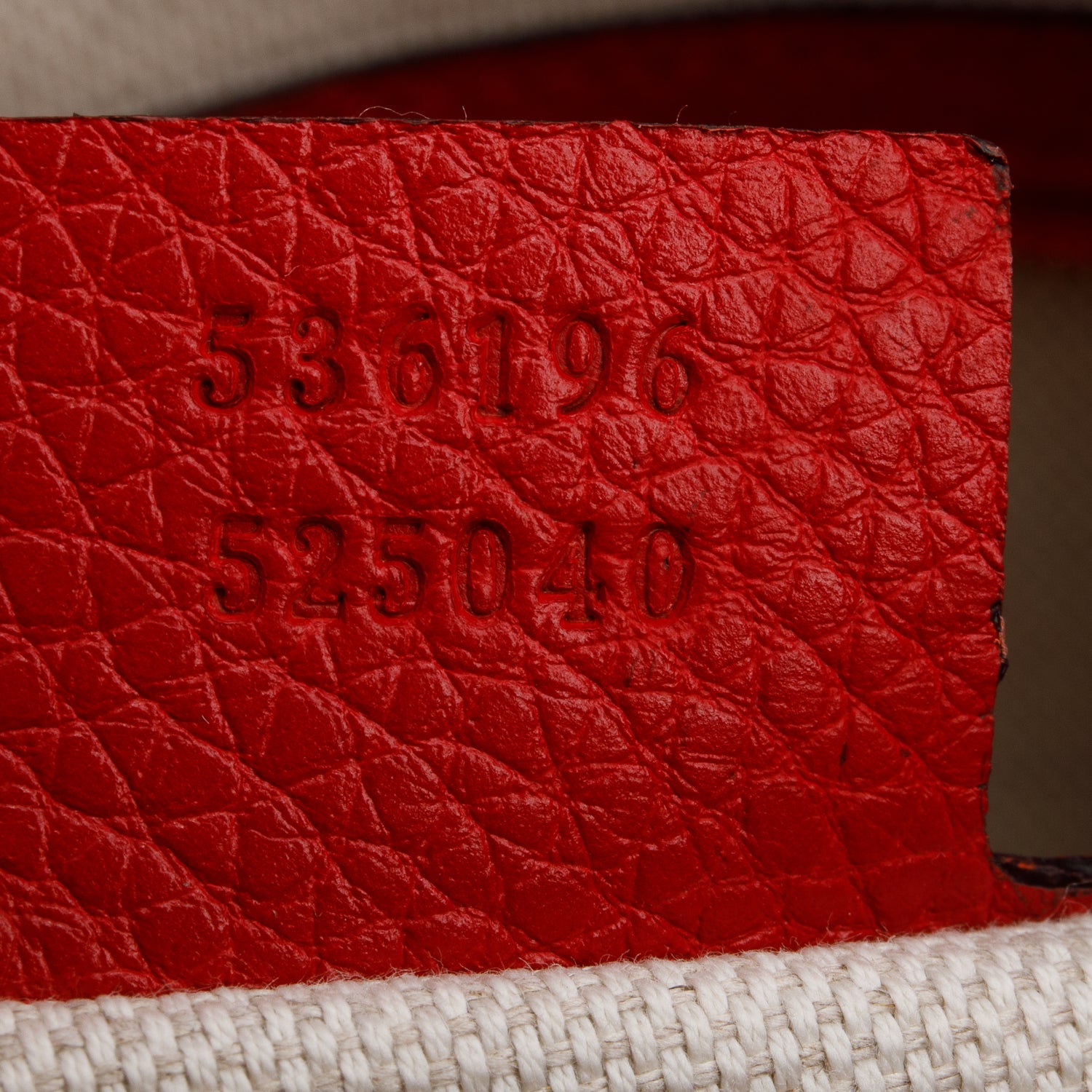Gucci Red Pebbled Calfskin Medium Soho Chain Shoulder Bag