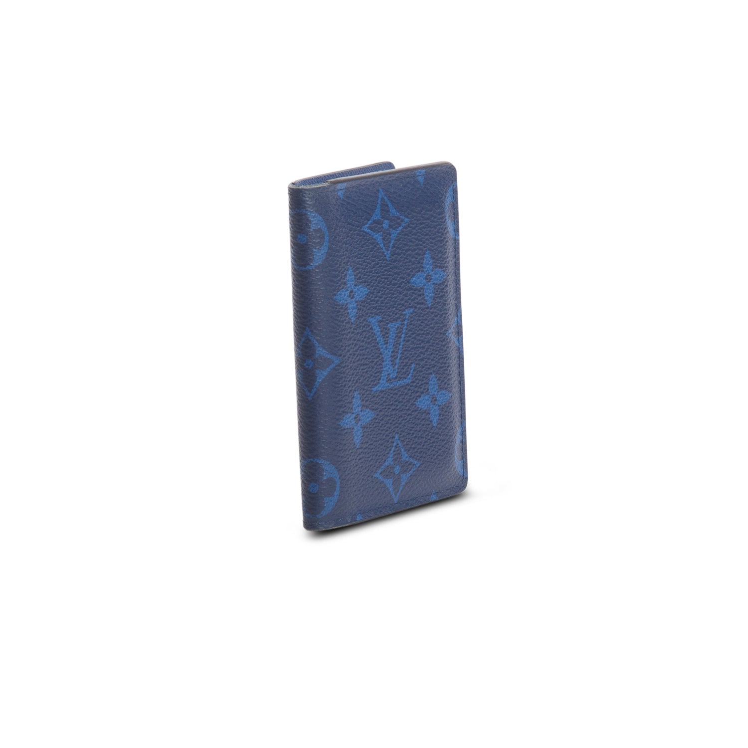 Louis Vuitton 2024 Blue Monogram Taigarama Pocket Organizer w/ Box & Receipt