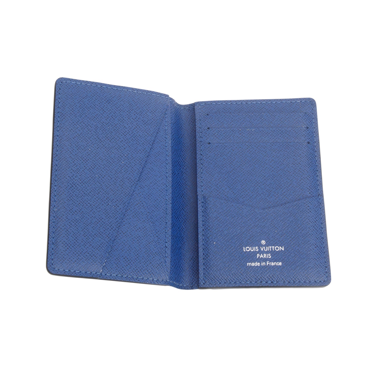 Louis Vuitton 2024 Blue Monogram Taigarama Pocket Organizer w/ Box & Receipt