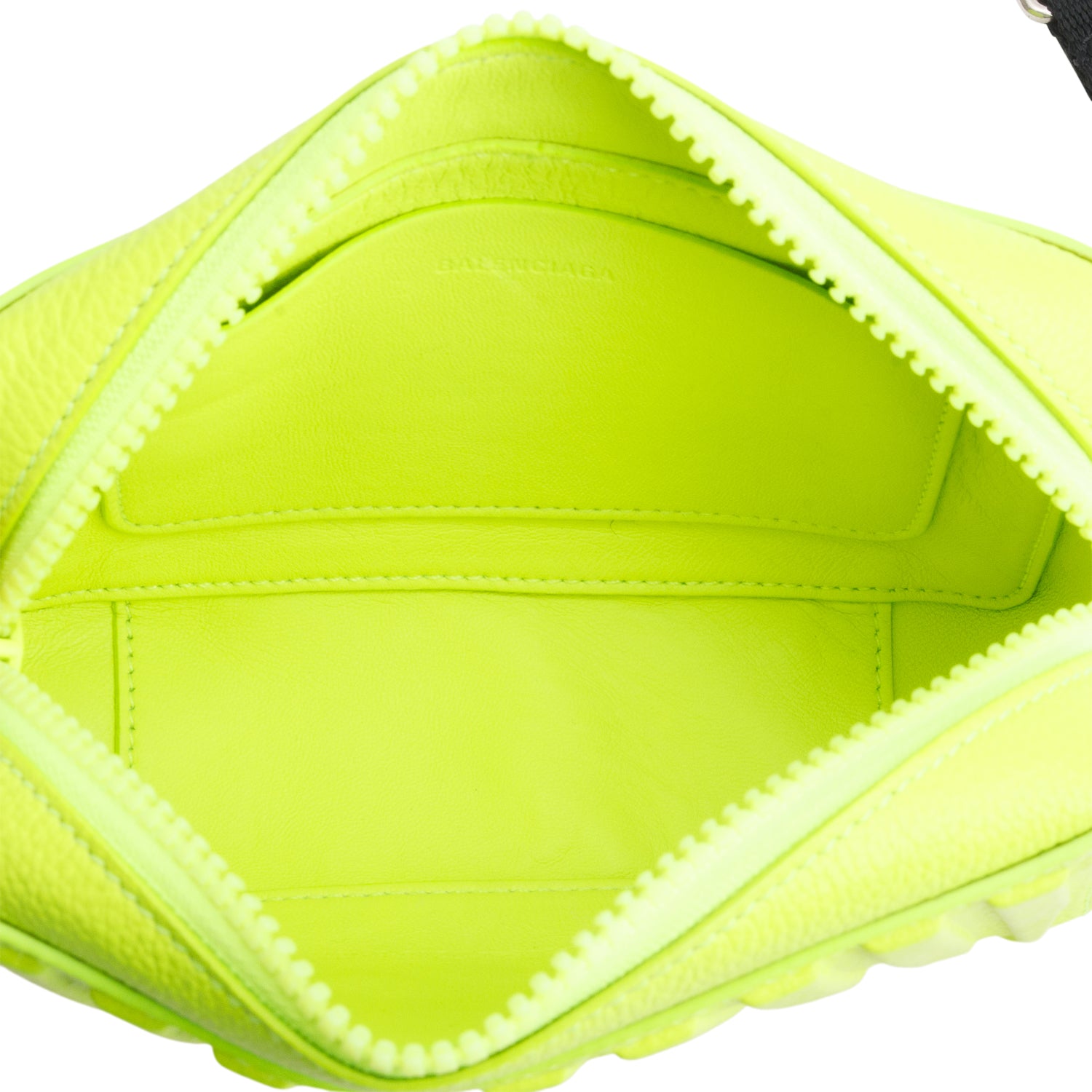 Balenciaga Green Grained Calfskin Embossed Car Camera Bag