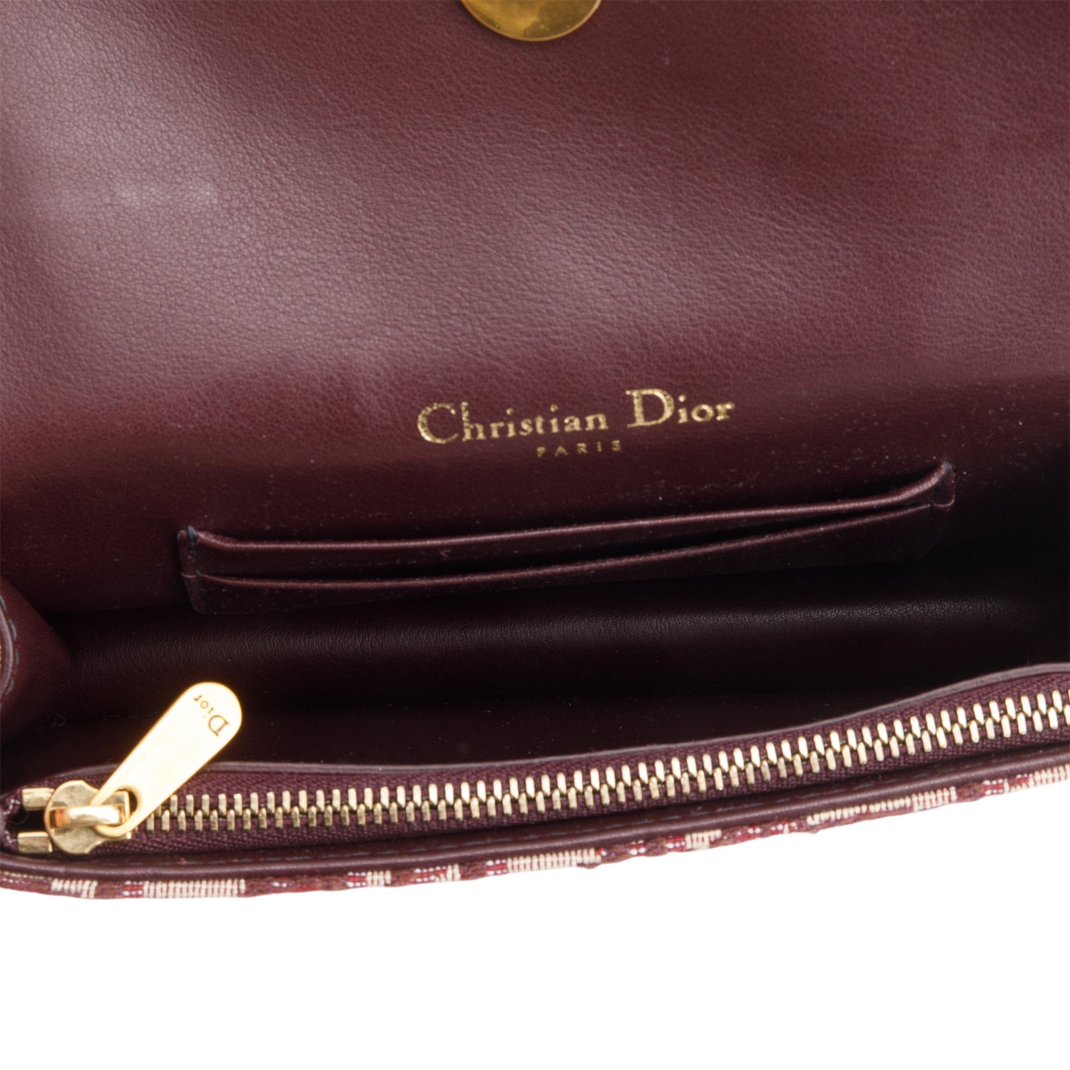 Christian Dior Red Oblique Saddle Belt Pouch