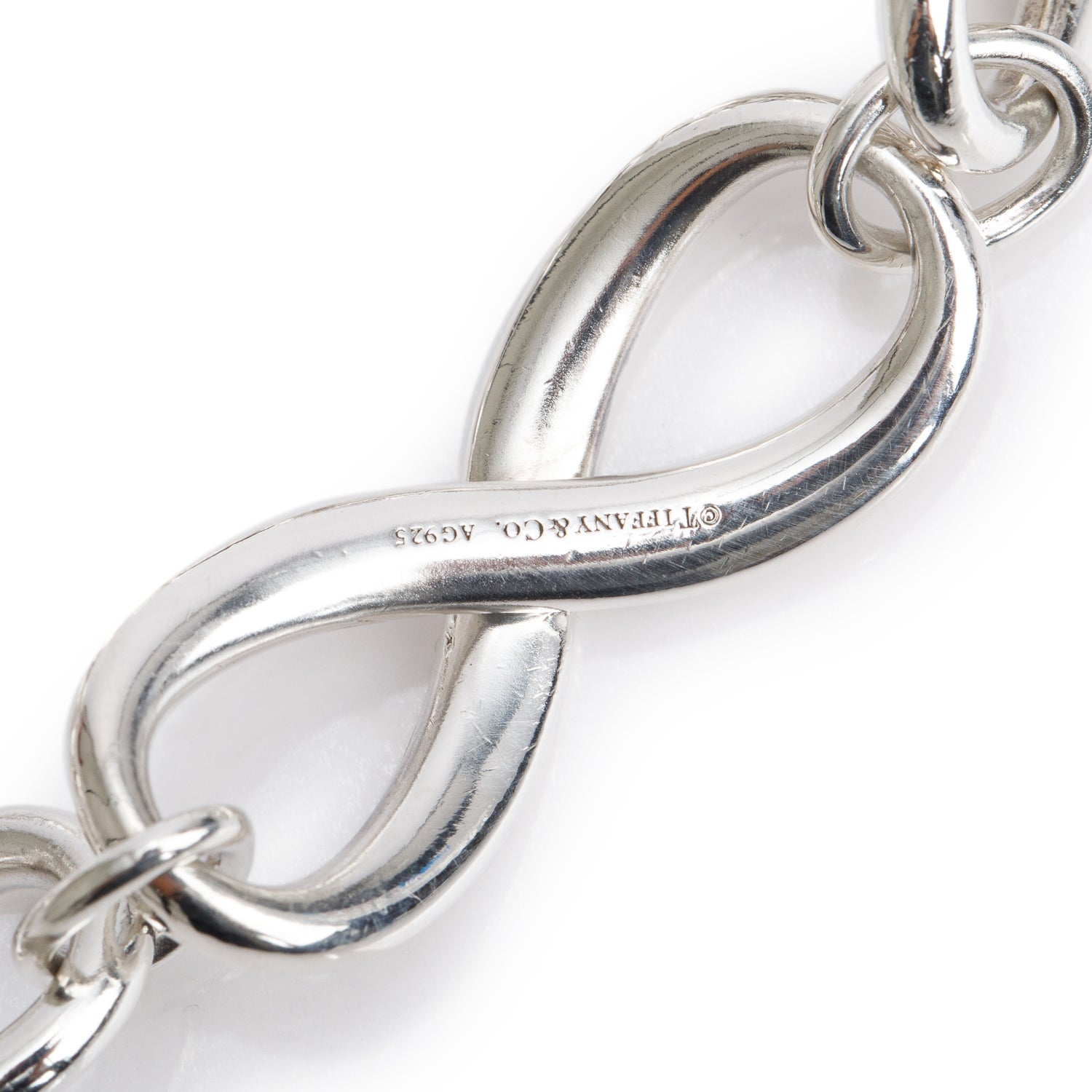 Tiffany & Co. Sterling Silver Large Infinity Link Bracelet