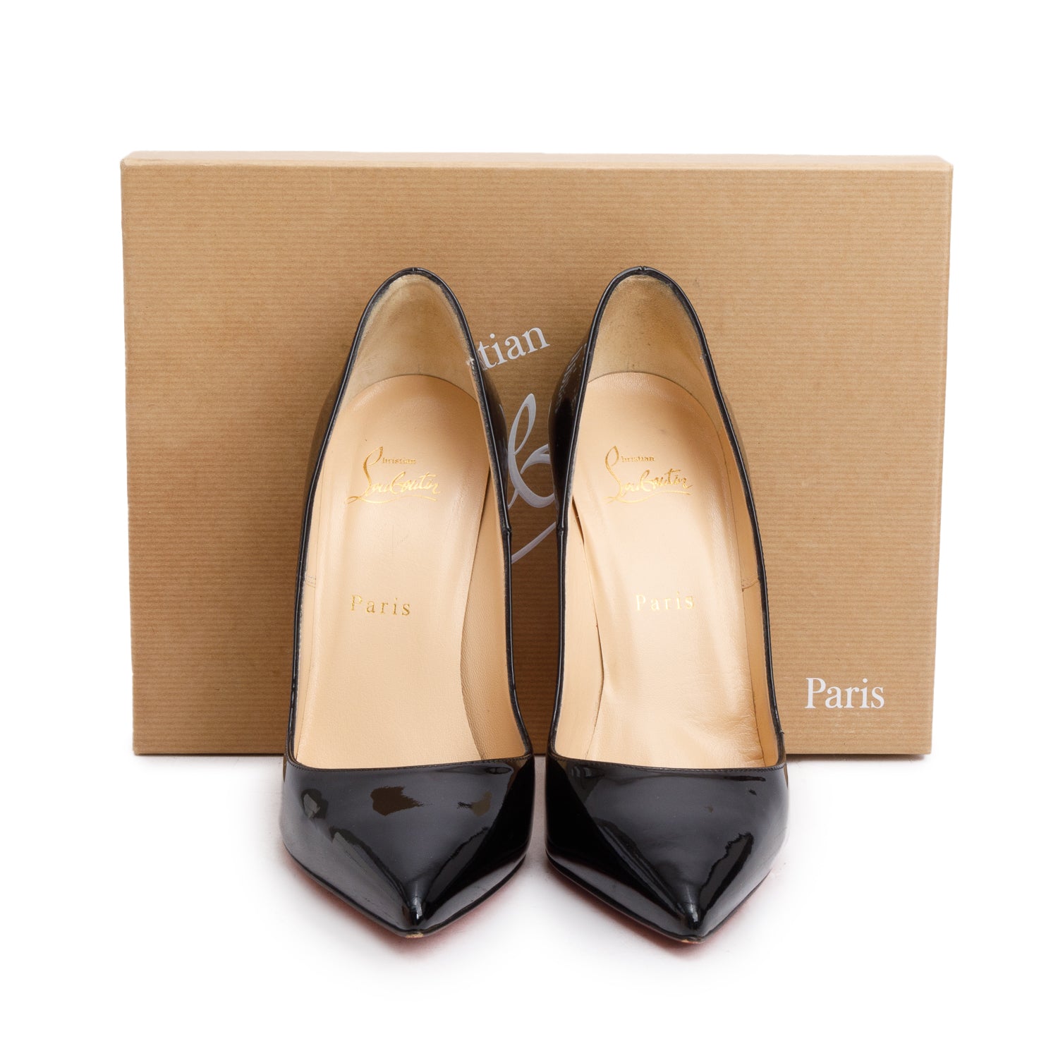 Christian Louboutin Black Patent Leather So Kate 120 Pumps, Women's Size 39.5