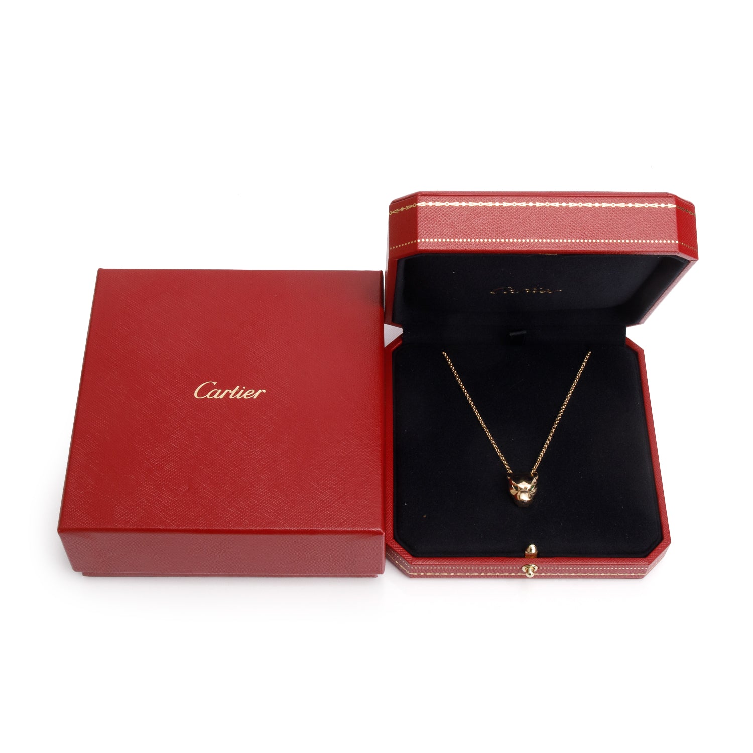Cartier 2025 18k Yellow Gold Panthere de Cartier Pendant Necklace w/ Box & Receipt