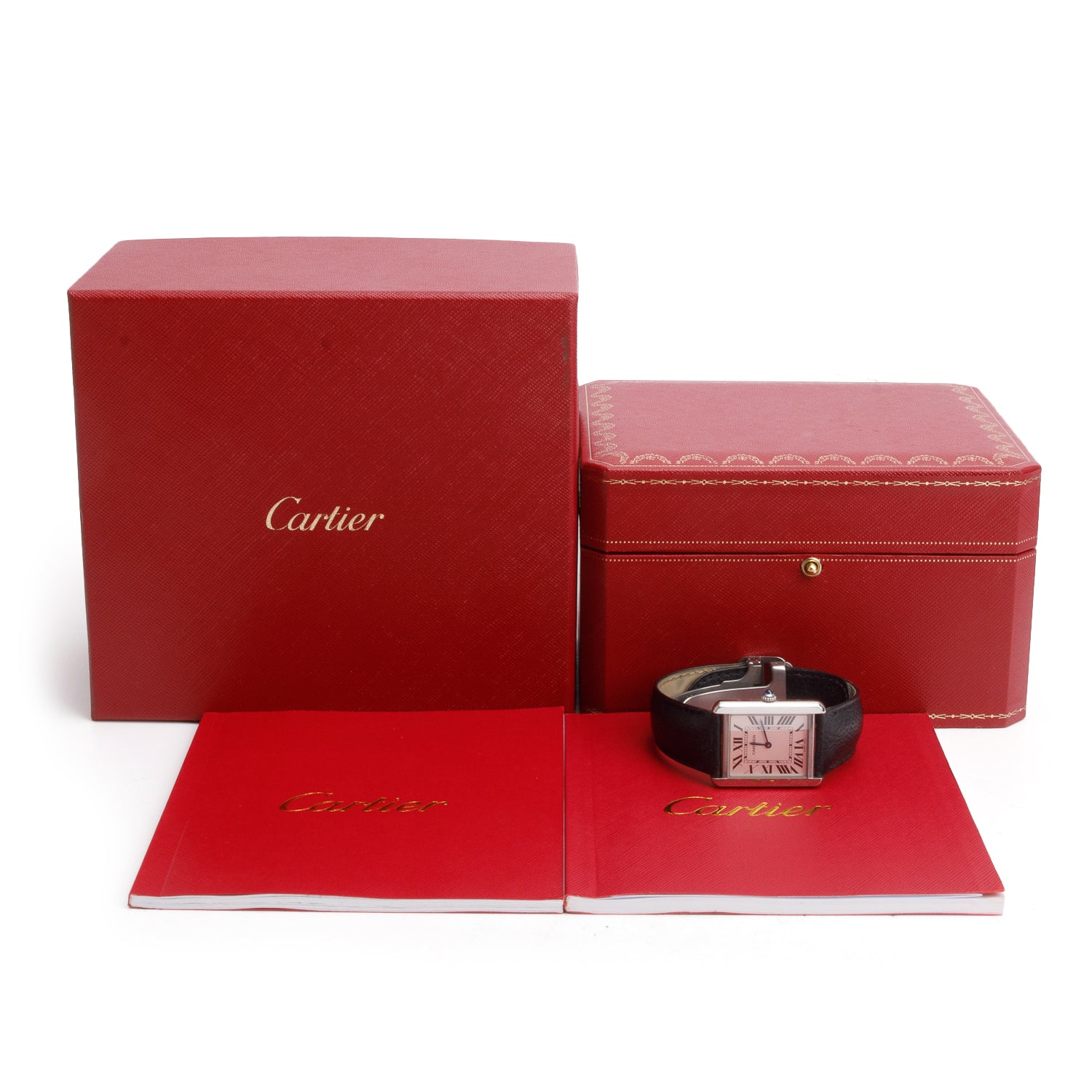 Cartier Stainless Steel Tank Solo Quartz Watch, Large Model 3169 w/ Box & Papers