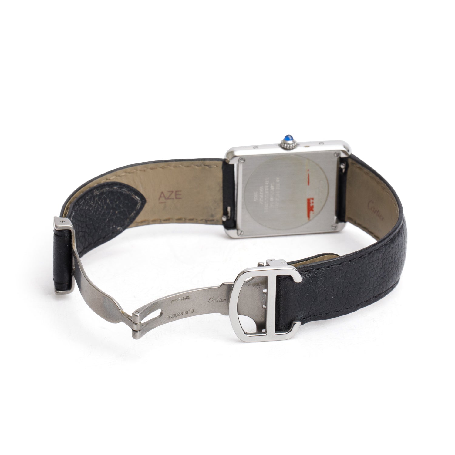 Cartier Stainless Steel Tank Solo Quartz Watch, Large Model 3169 w/ Box & Papers