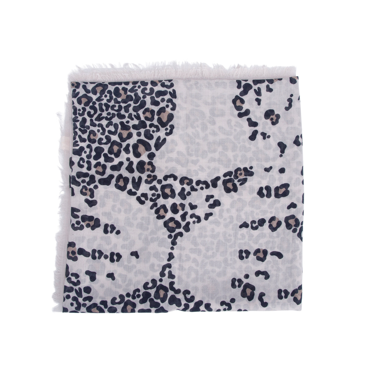 Cartier Leopard Print Cashmere Silk Shawl Scarf