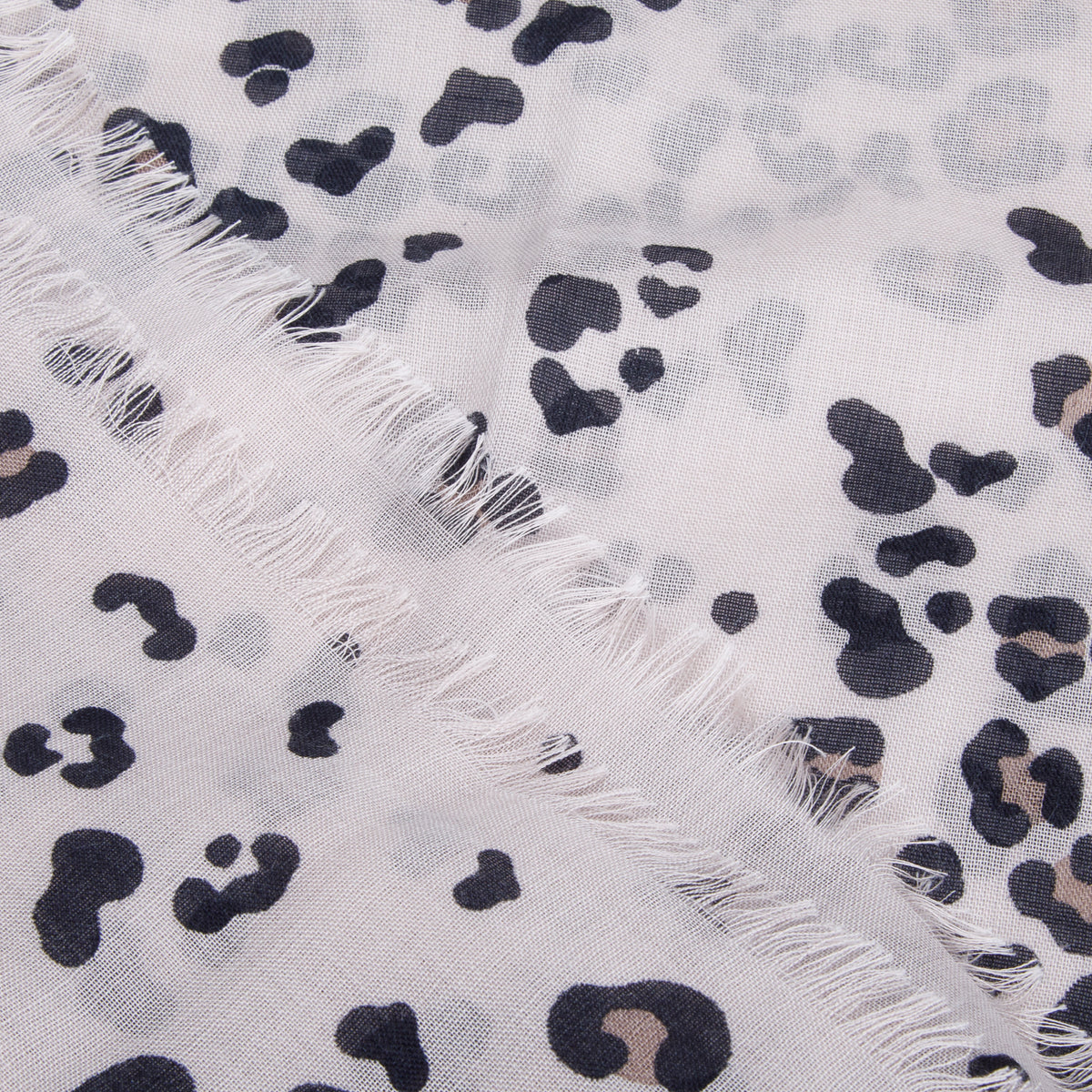Cartier Leopard Print Cashmere Silk Shawl Scarf