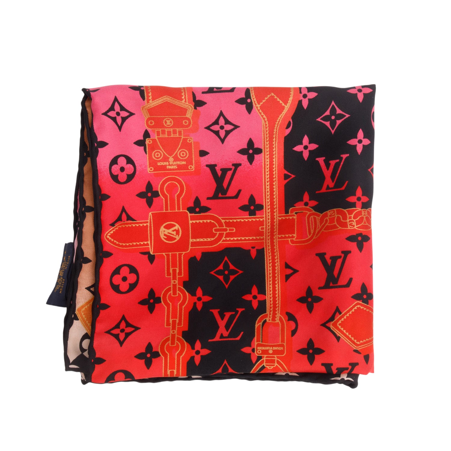 Louis Vuitton Monogram Multicolor Rising Confidential Square Silk Scarf 70