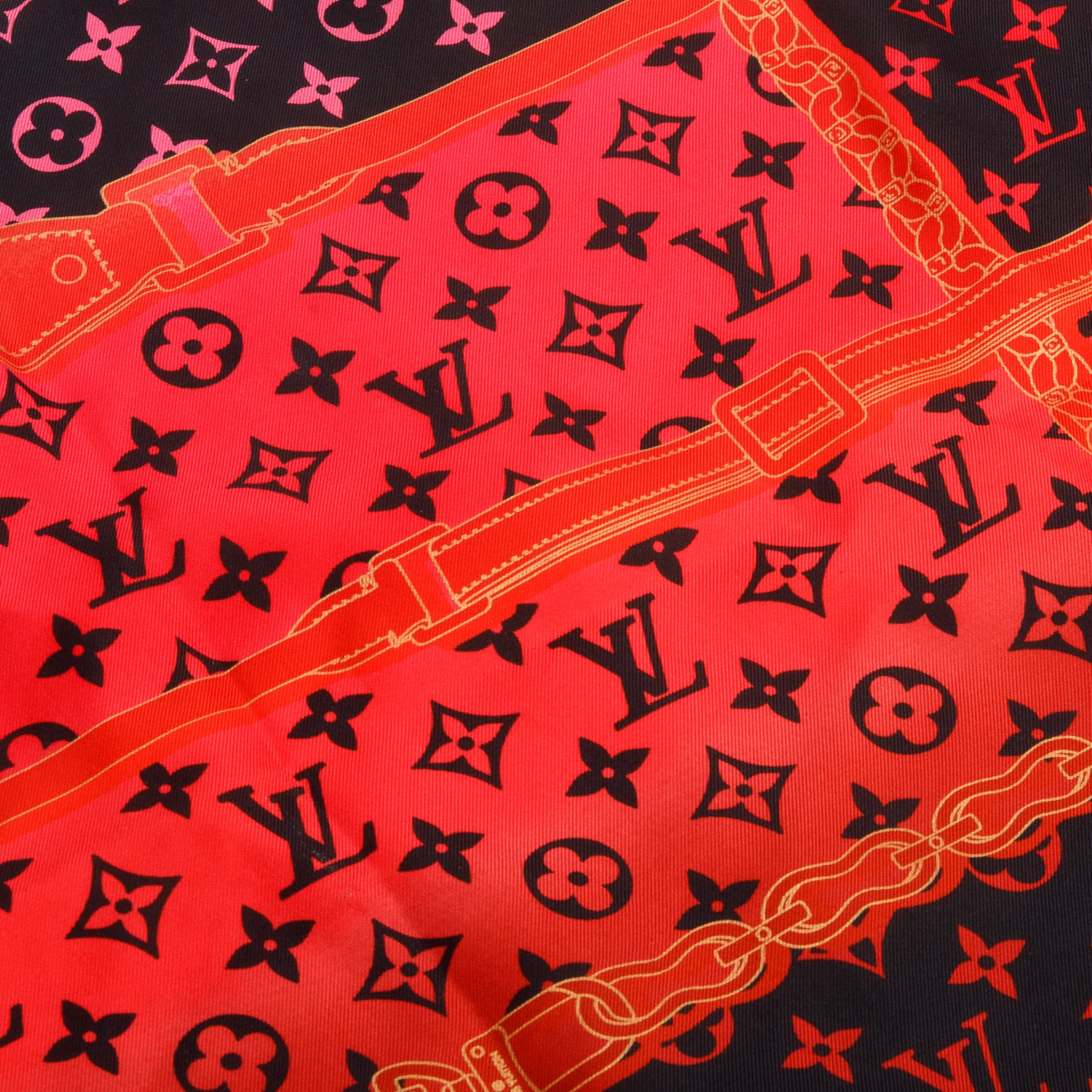 Louis Vuitton Monogram Multicolor Rising Confidential Square Silk Scarf 70