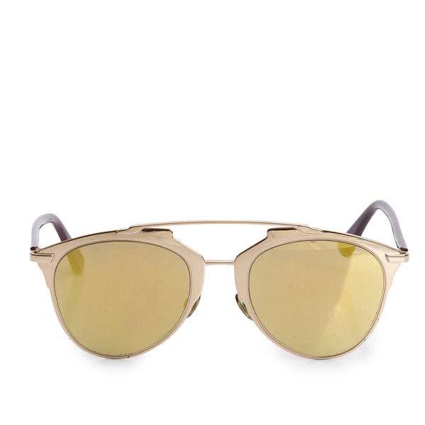 Christian Dior Metallic Yellow DiorReflected Aviator  display picture 3