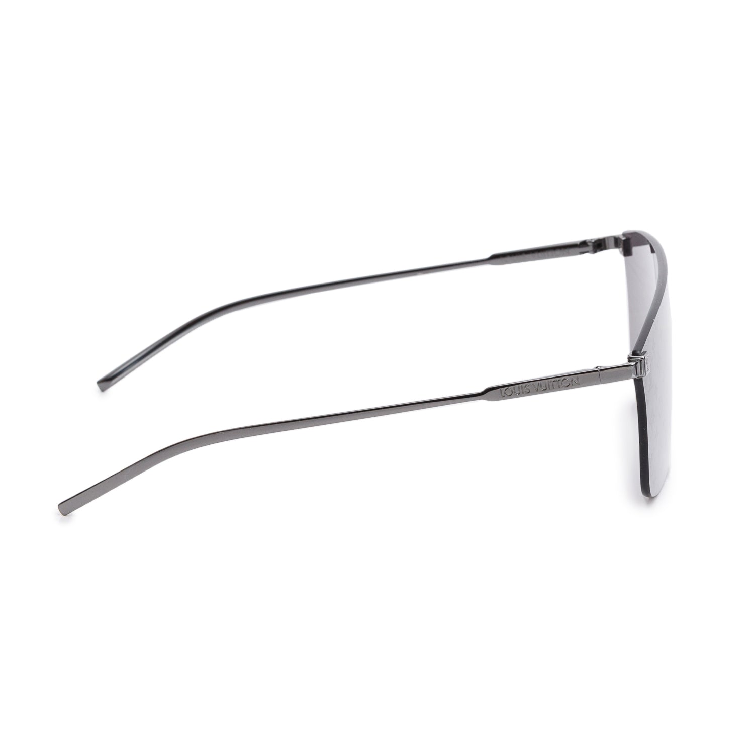 Louis Vuitton Z1026W Grey Mirrored Monogram Square Sunglasses