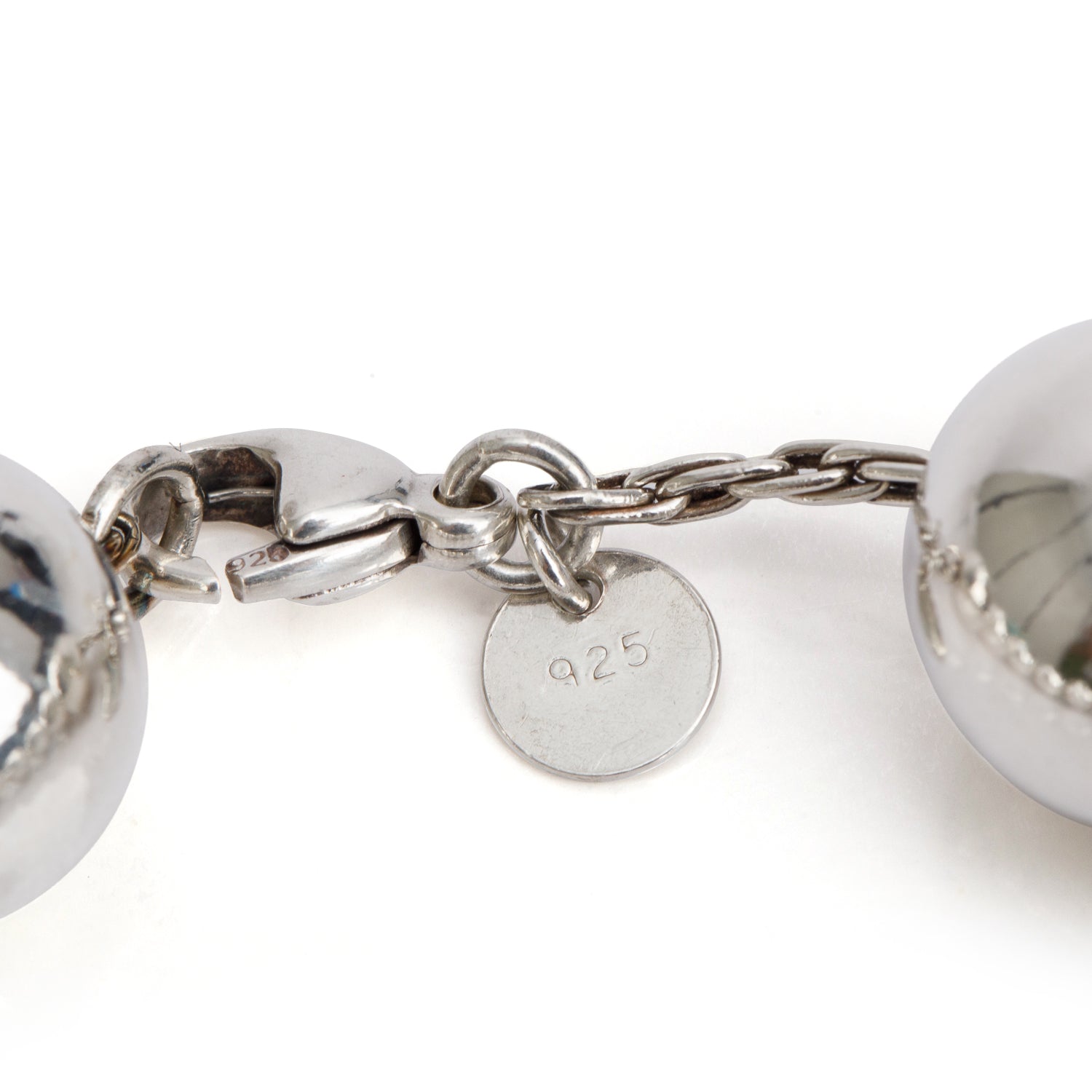 Tiffany & Co. Sterling Silver Extra Large 14 MM HardWear Ball Bracelet