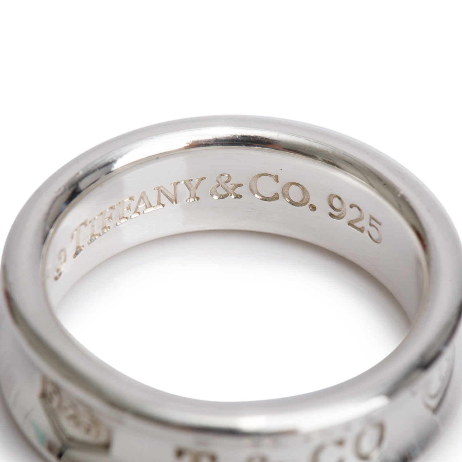 Tiffany & Co. Sterling Silver Medium 1837 Ring, Size 7.75