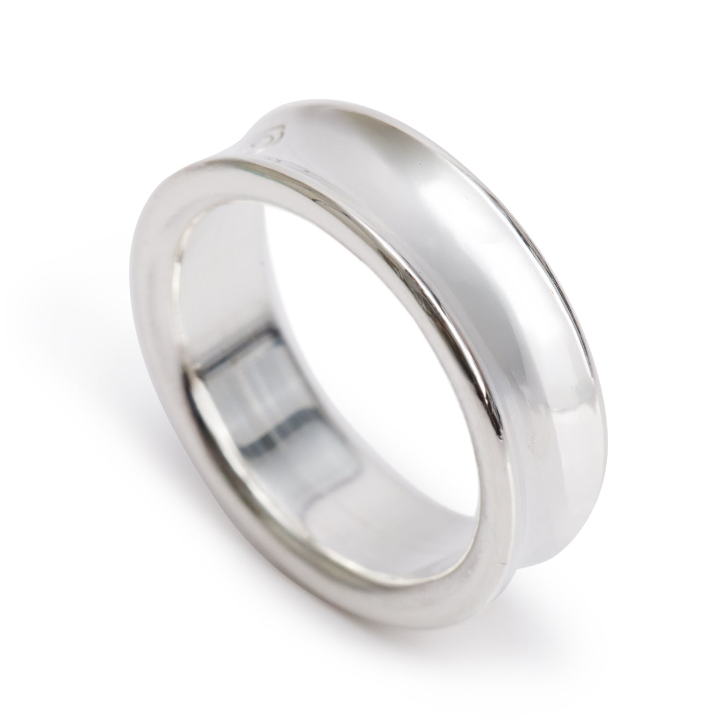 Tiffany & Co. Sterling Silver Medium 1837 Ring, Size 7.75