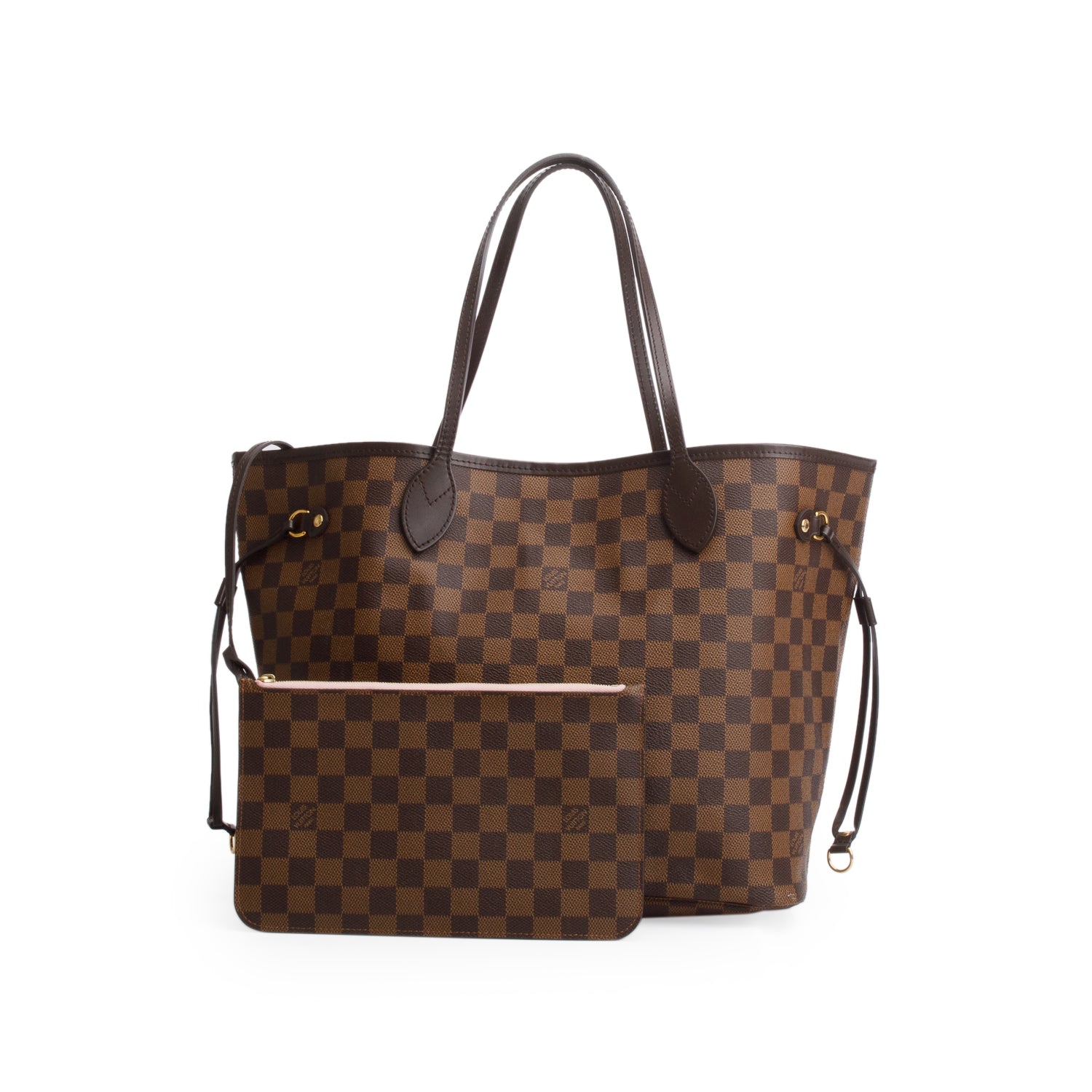 Louis Vuitton Damier Ebene Neverfull MM w/ Pouch