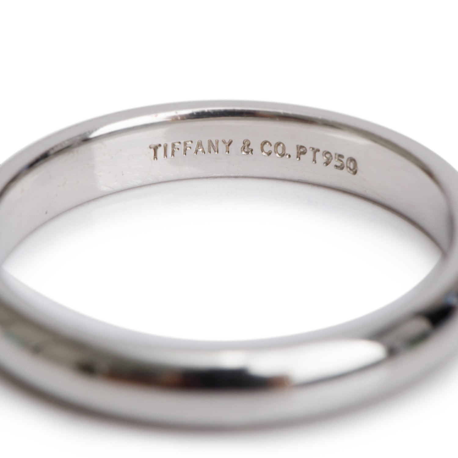 Tiffany & Co. Forever Platinum 3 MM Wedding Band Ring, Size 6