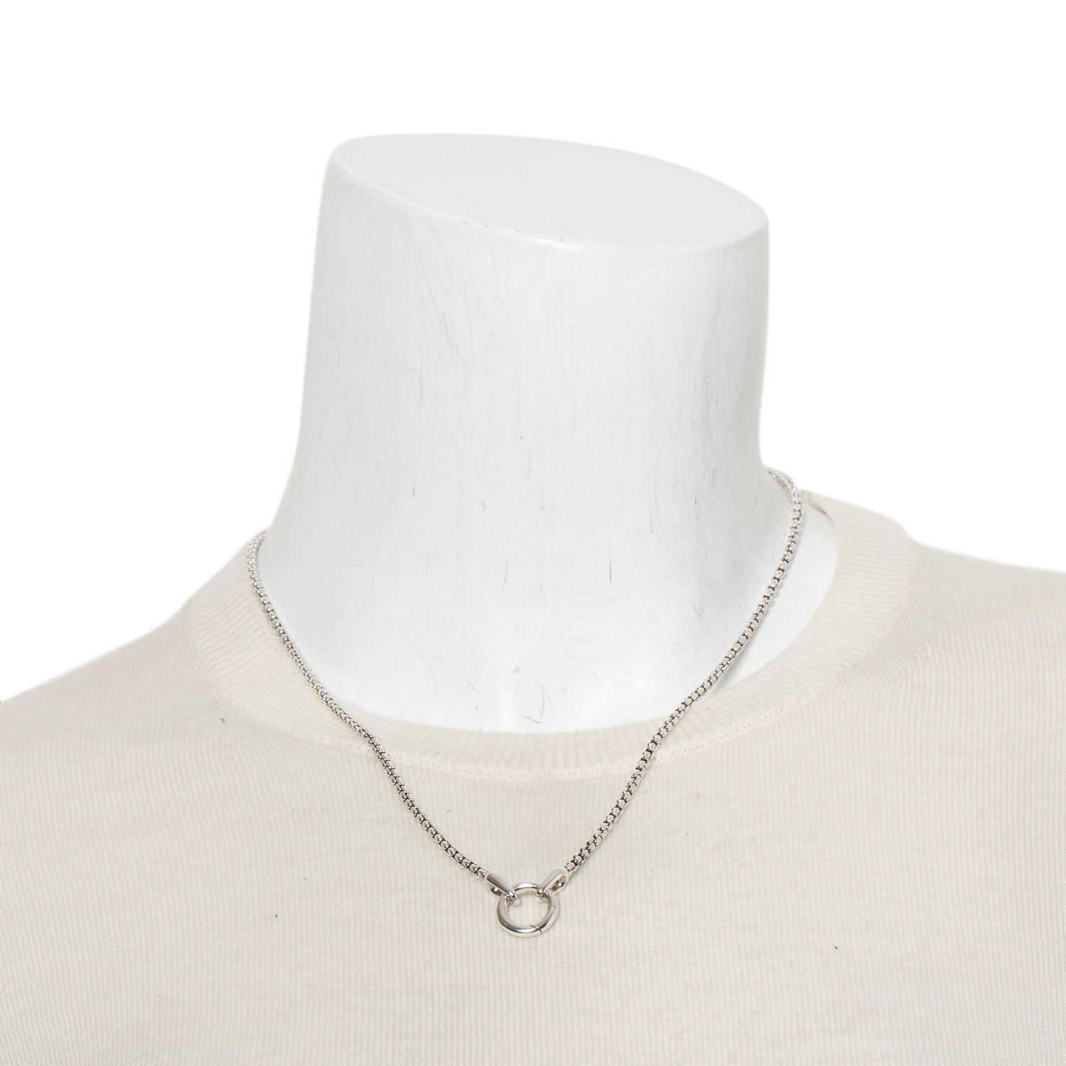 David Yurman Sterling Silver Smooth Amulet 2.7 MM Box Chain Necklace, 20"