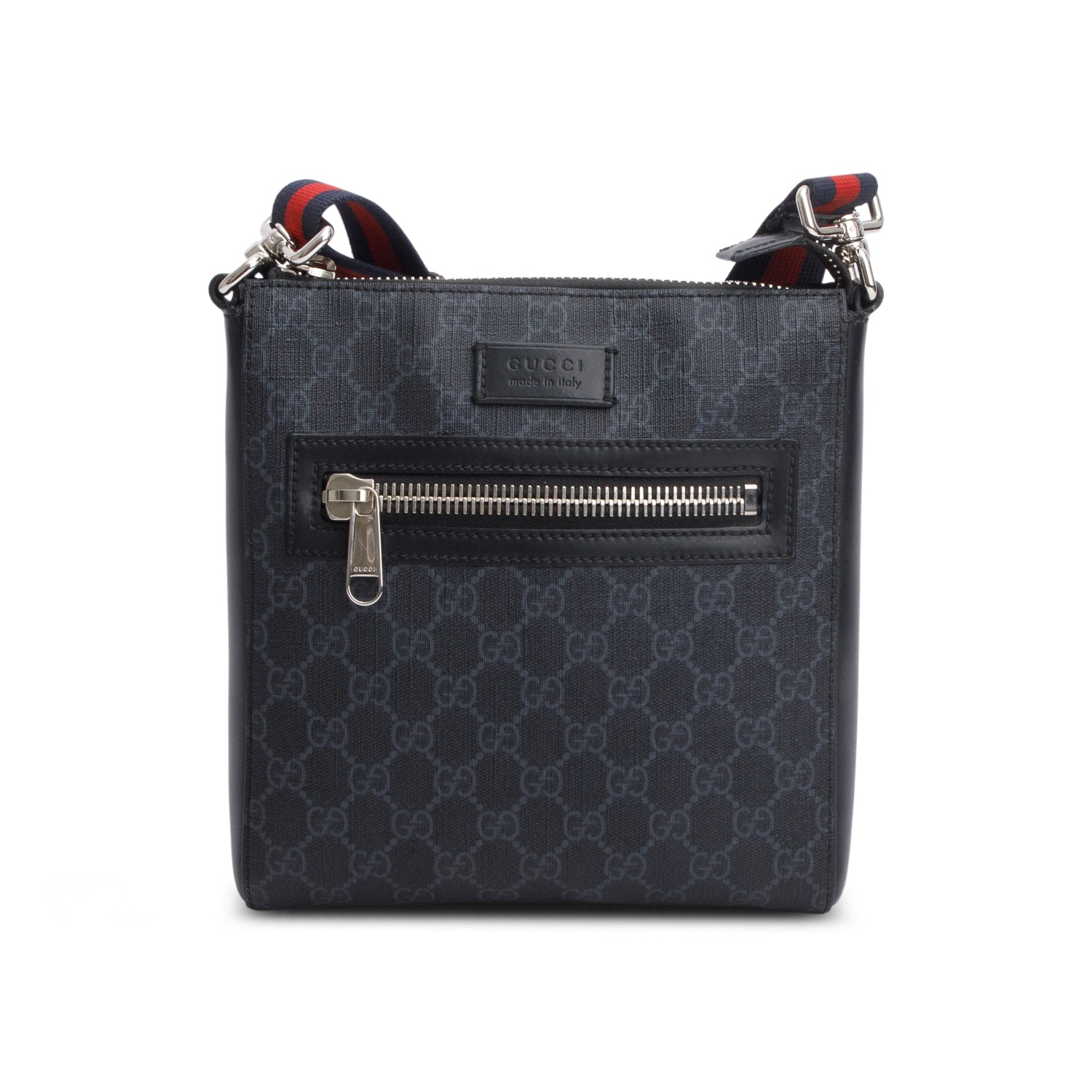 Gucci Black GG Supreme Small Messenger Bag