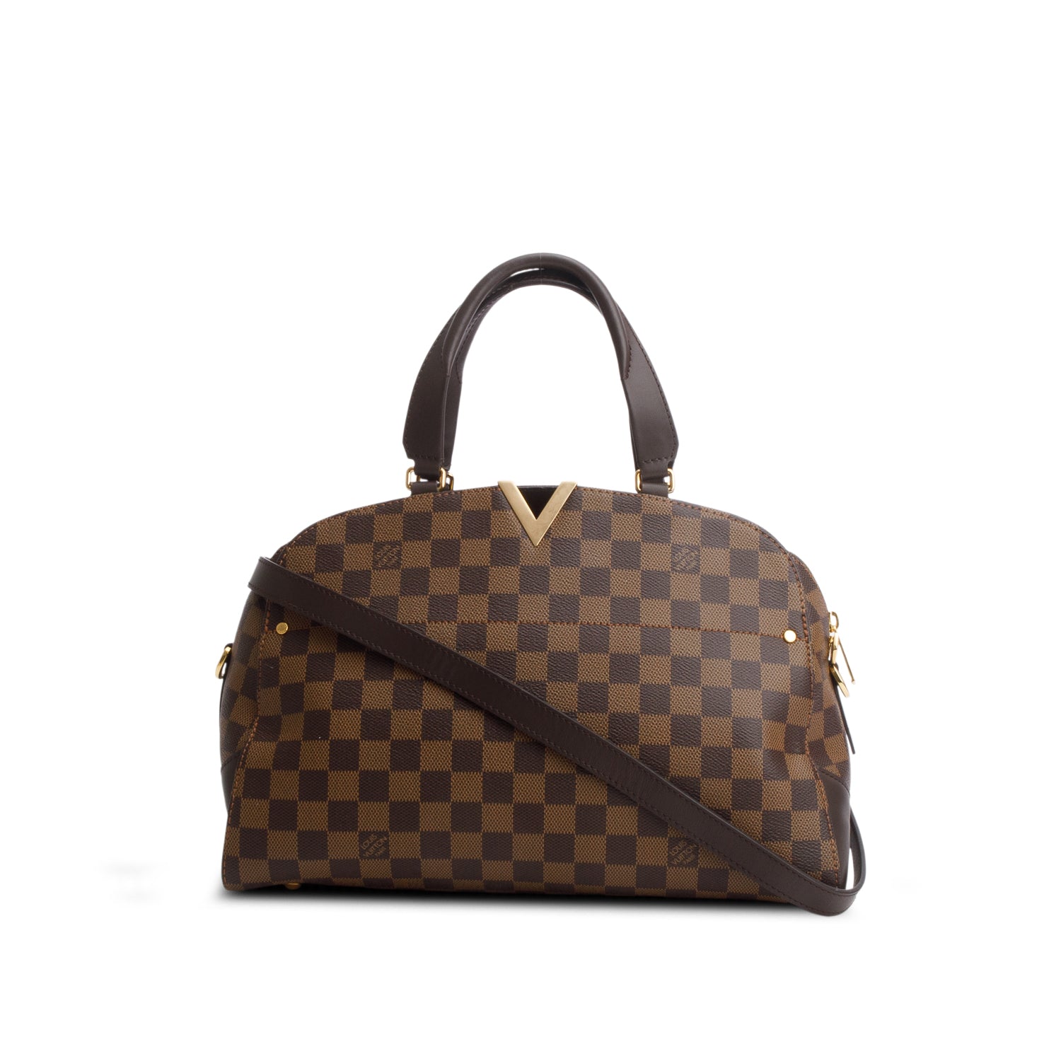 Louis Vuitton Damier Ebene Kensigton Bowling Bag w/ Strap
