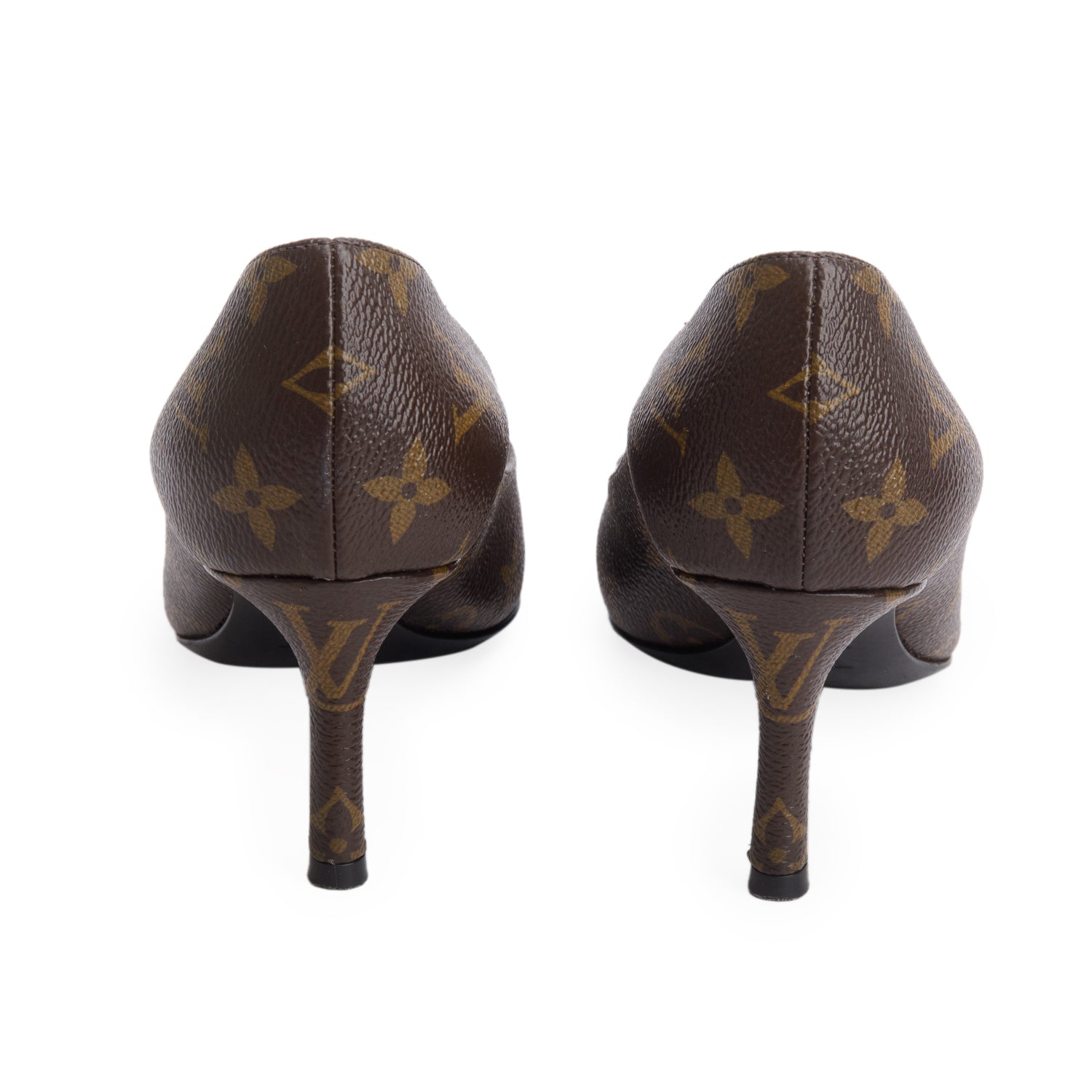 Louis Vuitton Monogram Cap Toe Fetish Heels, Women's Size 37