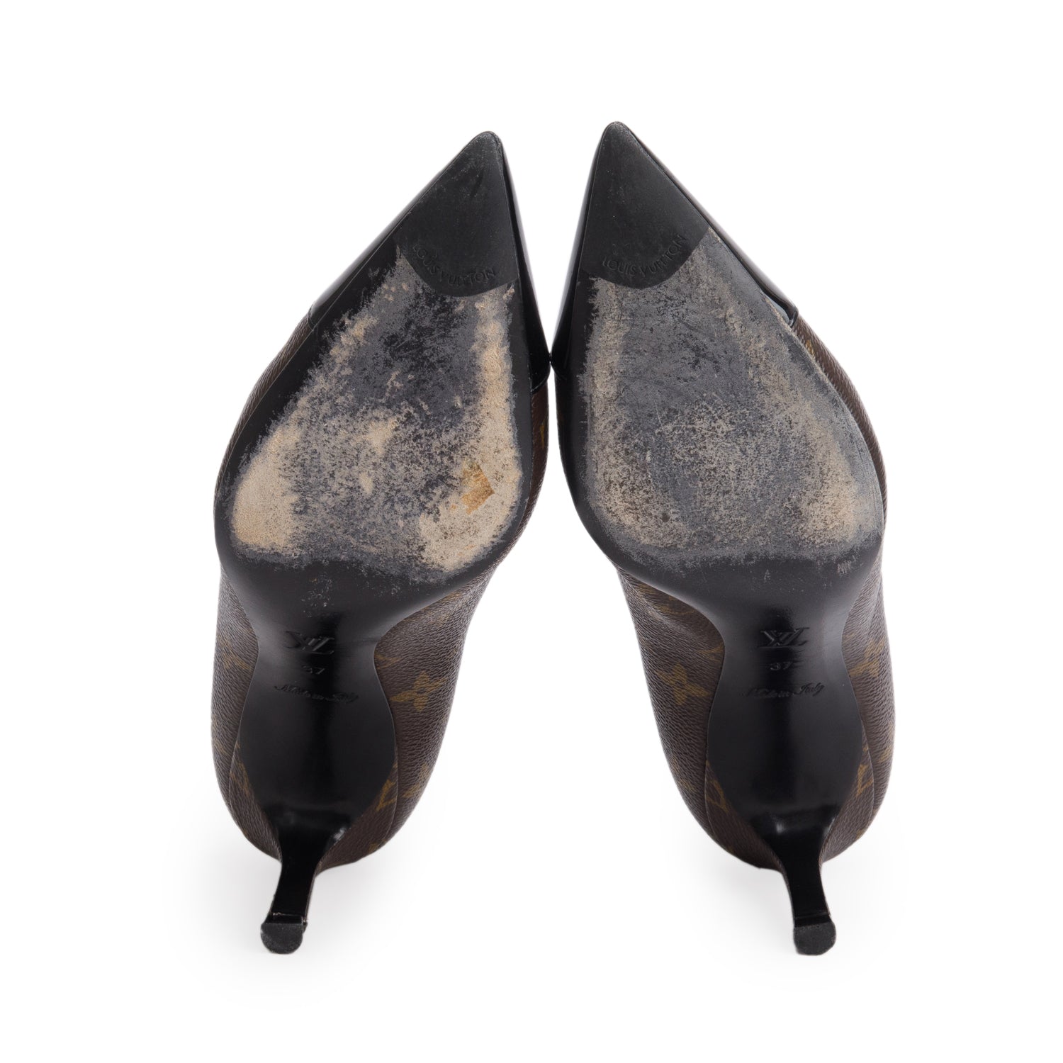 Louis Vuitton Monogram Cap Toe Fetish Heels, Women's Size 37