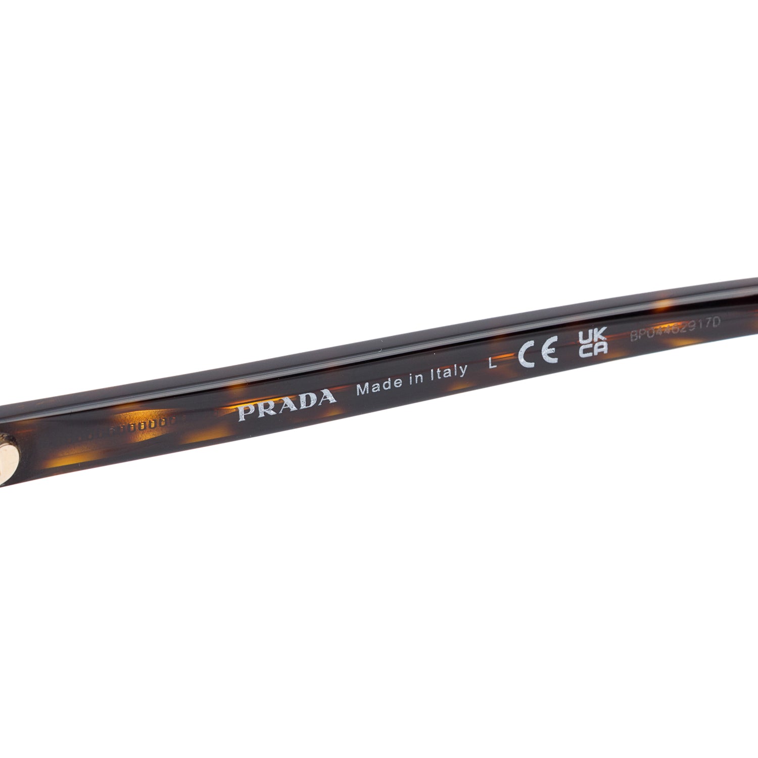 Prada SPR 01V Havana Acetate Cat Eye Sunglasses w/ Box & Case