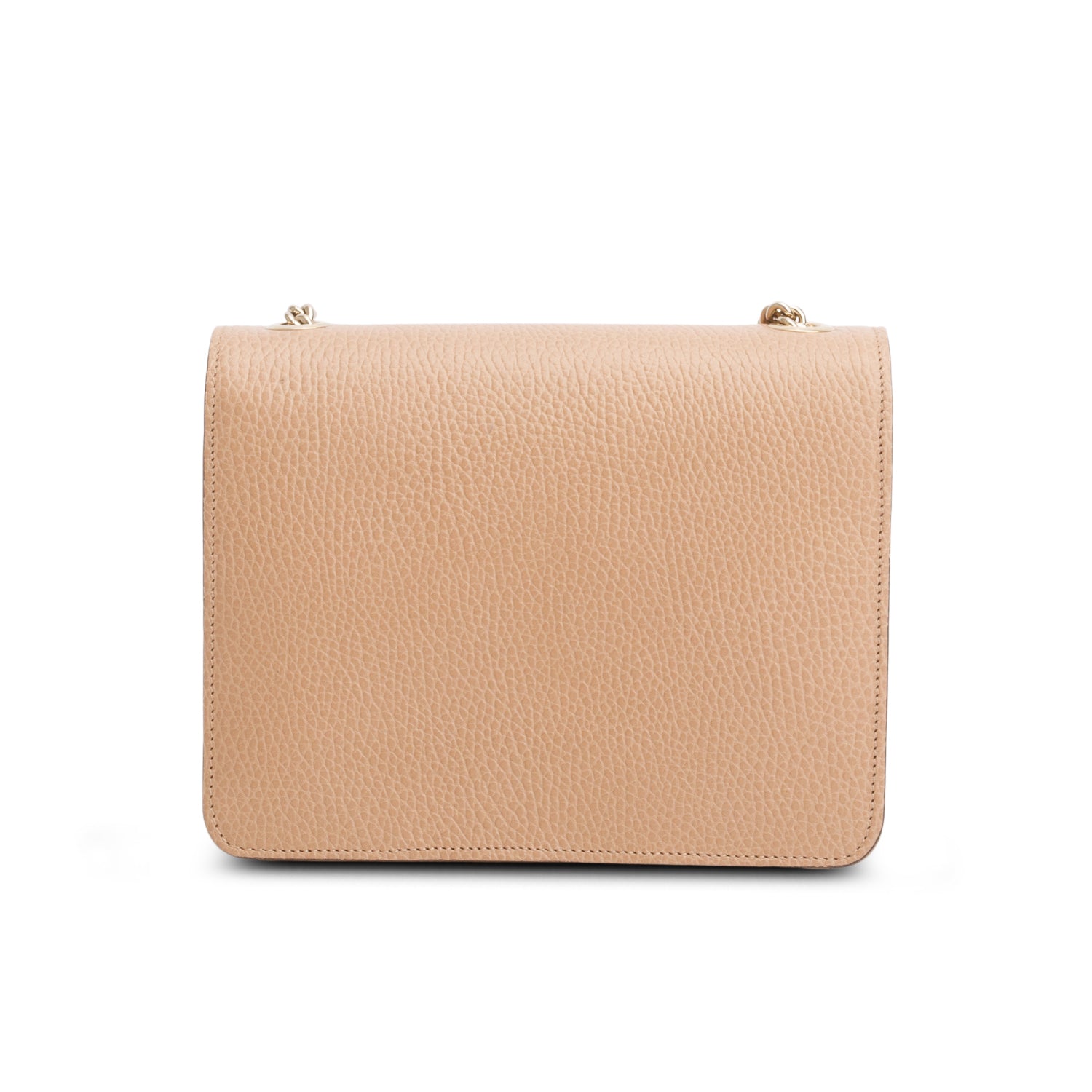 Gucci Beige Dollar Calfskin Small Interlocking G Shoulder Bag